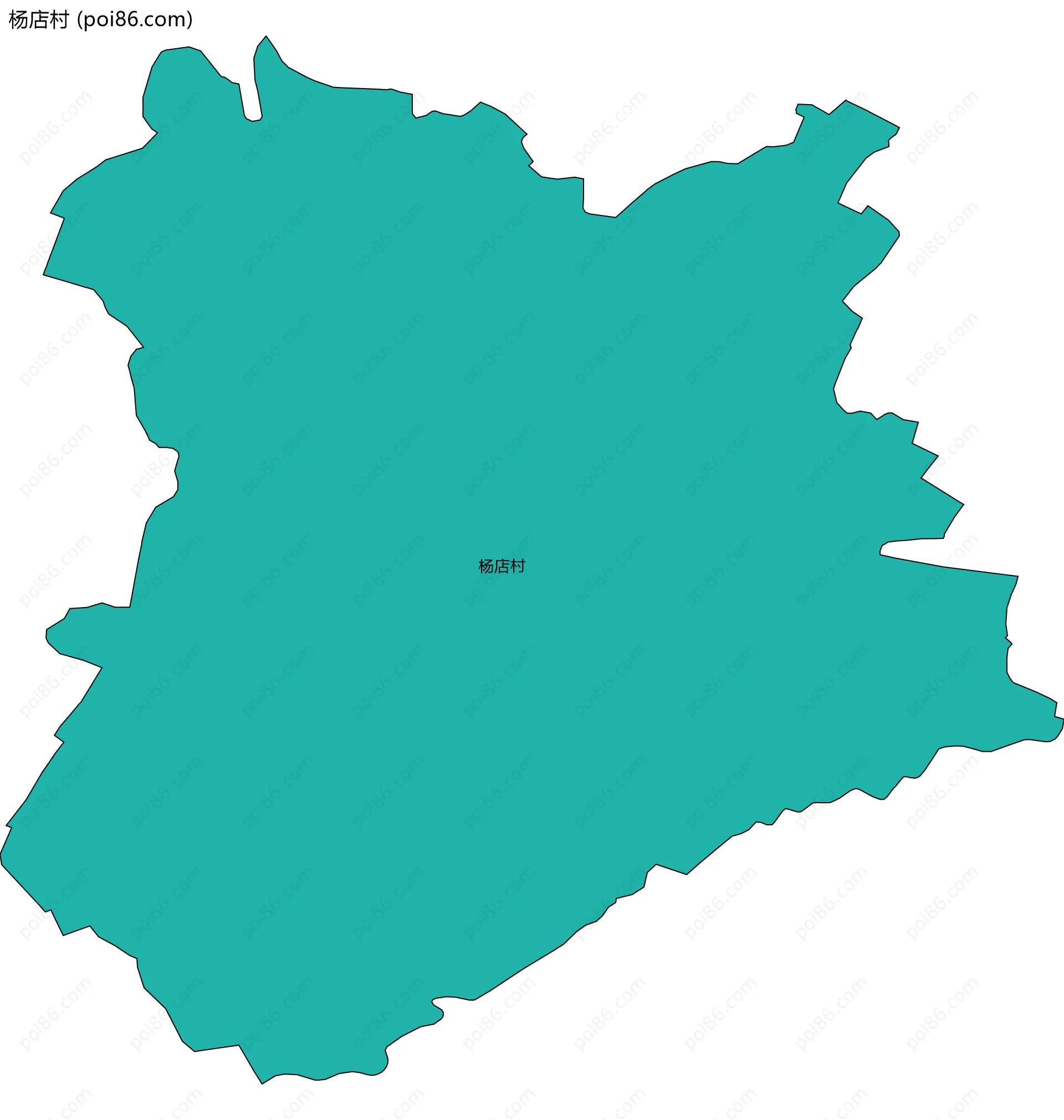 杨店村边界地图