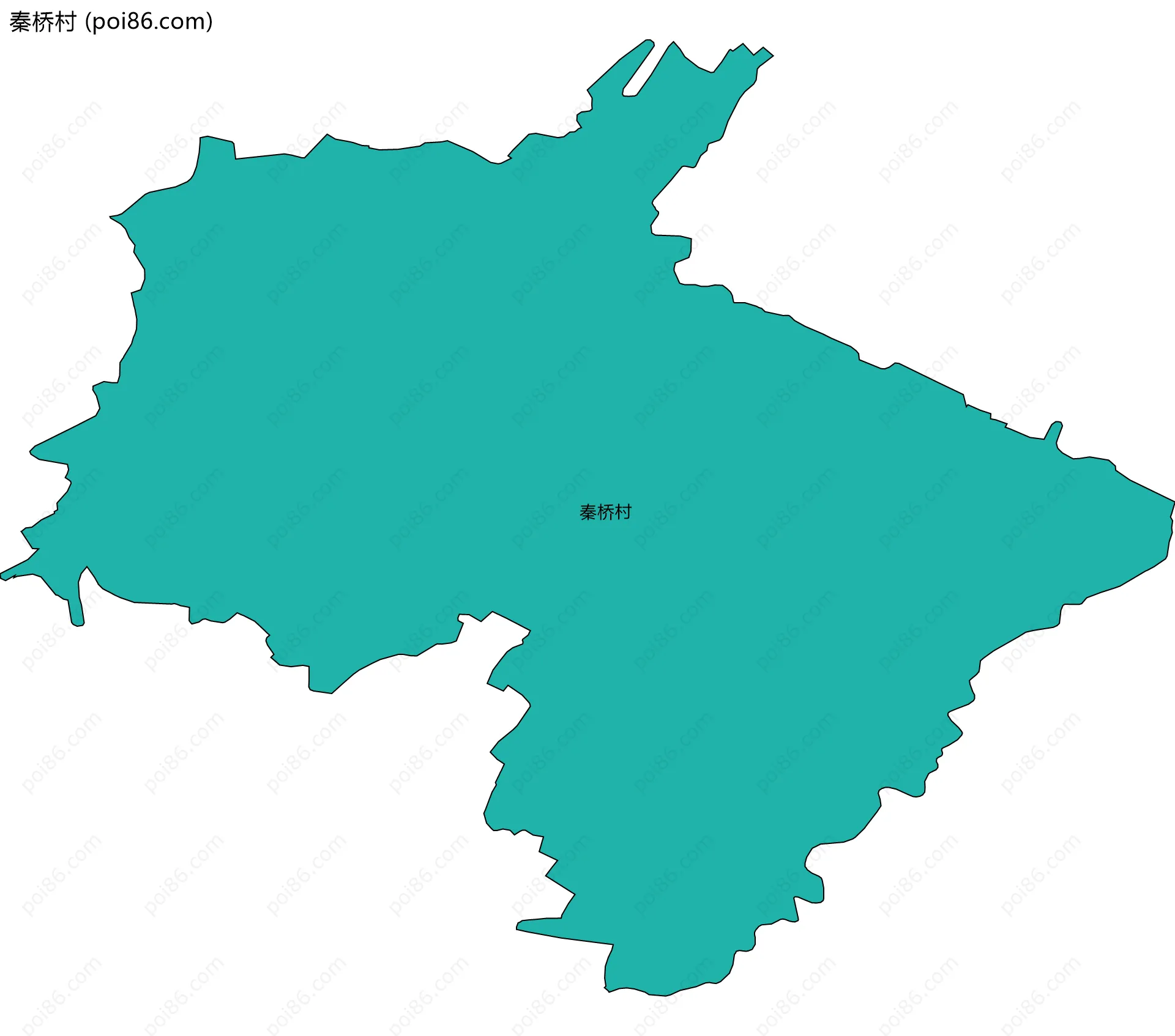 秦桥村边界地图