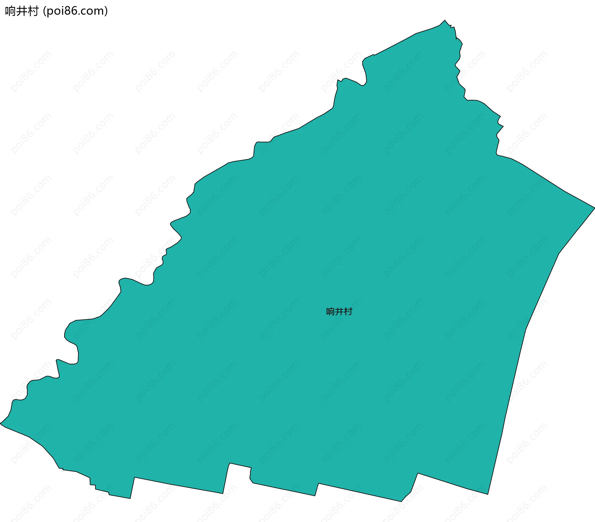 响井村边界地图