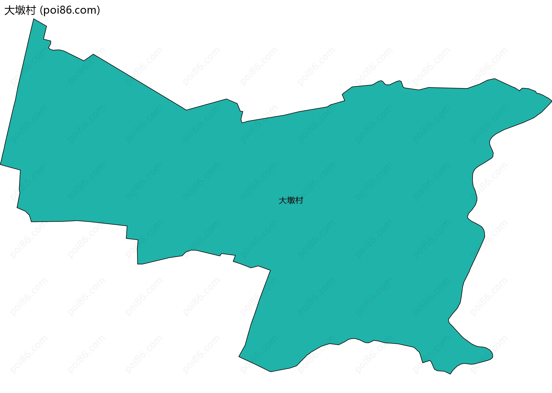 大墩村边界地图