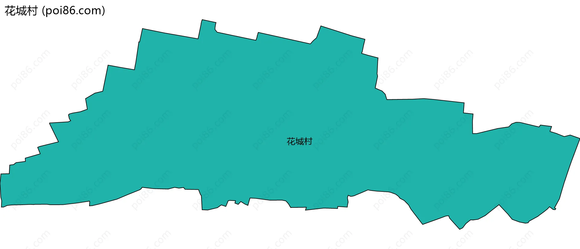 花城村边界地图