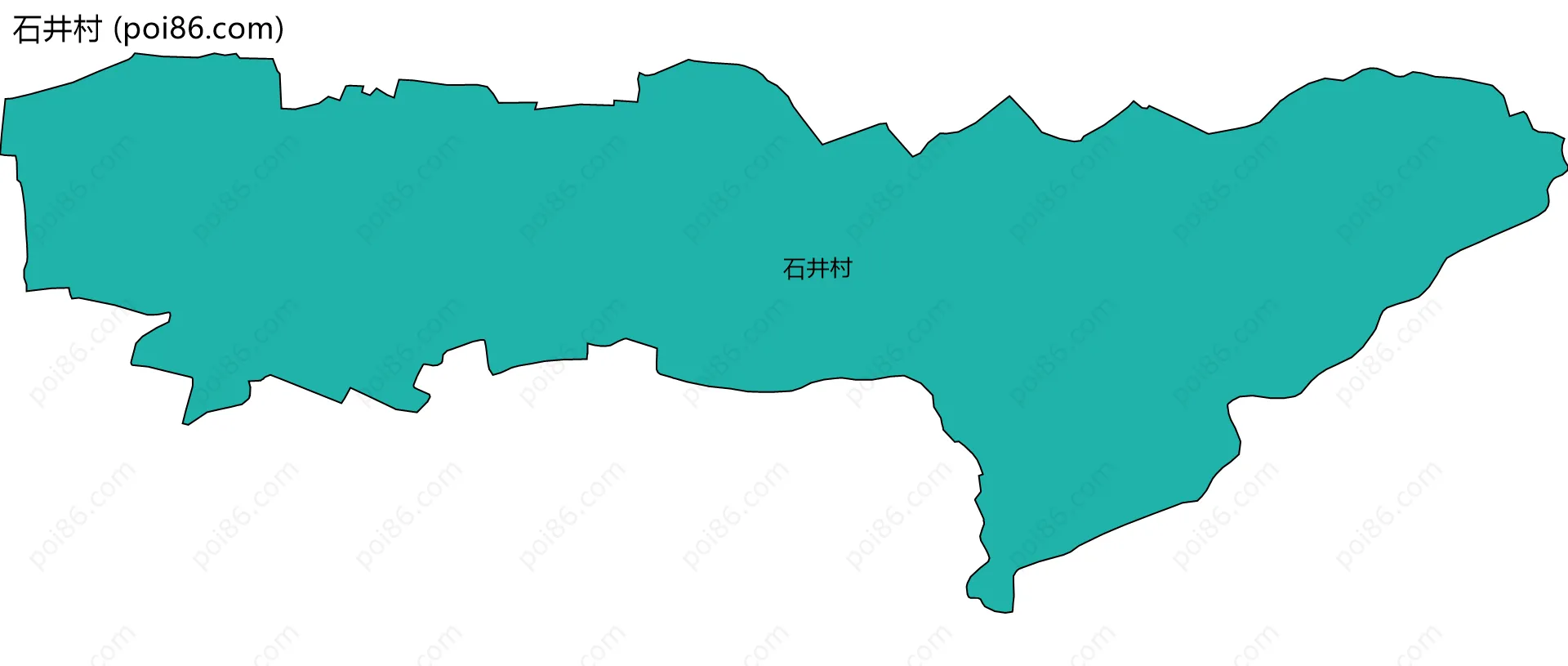 石井村边界地图