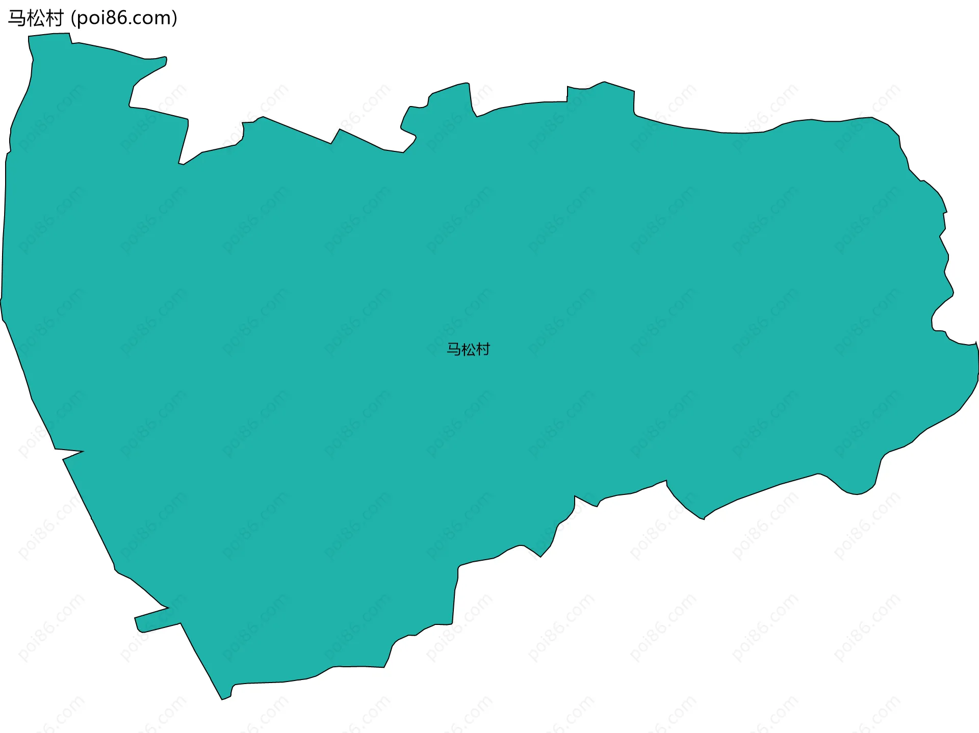 马松村边界地图