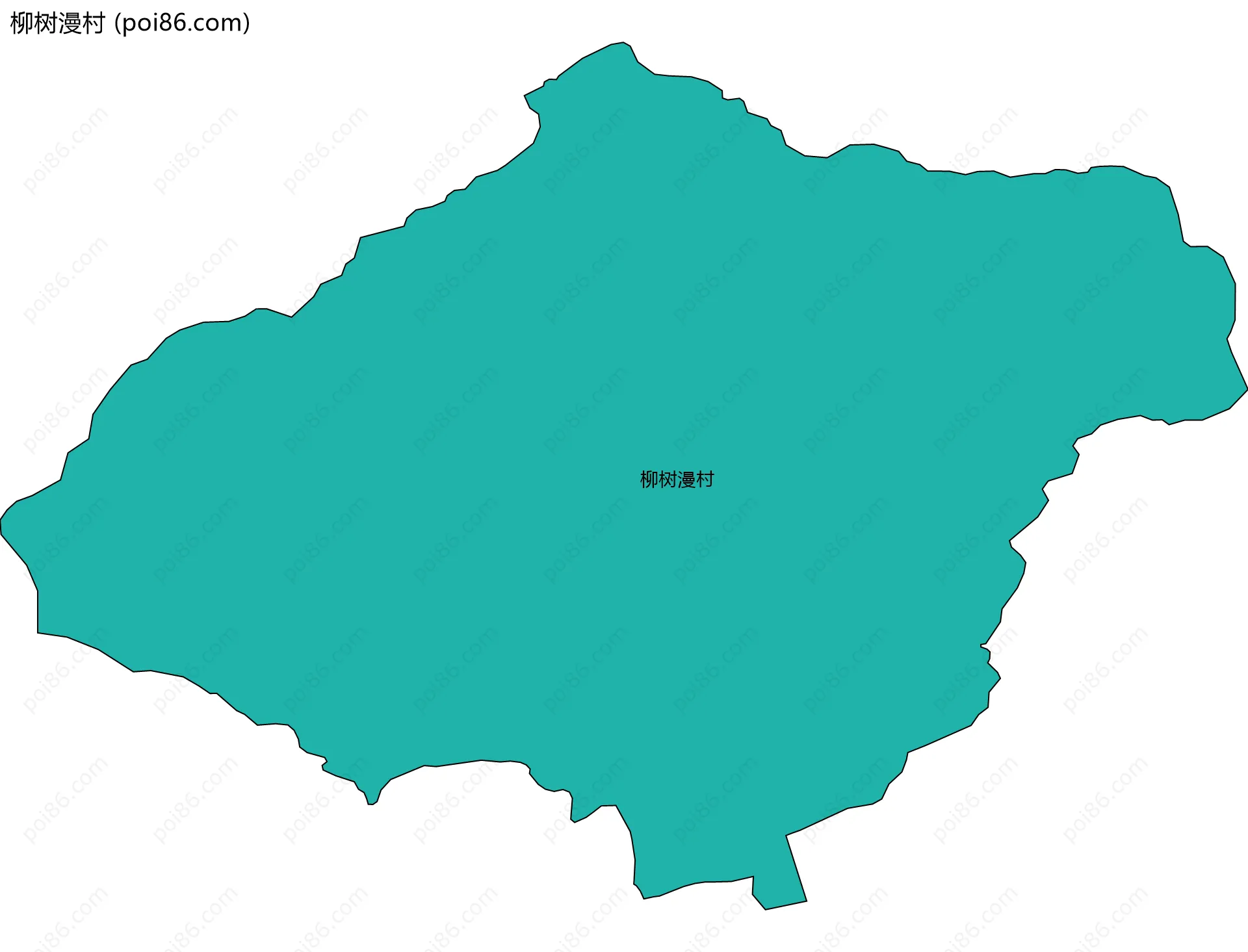 柳树漫村边界地图