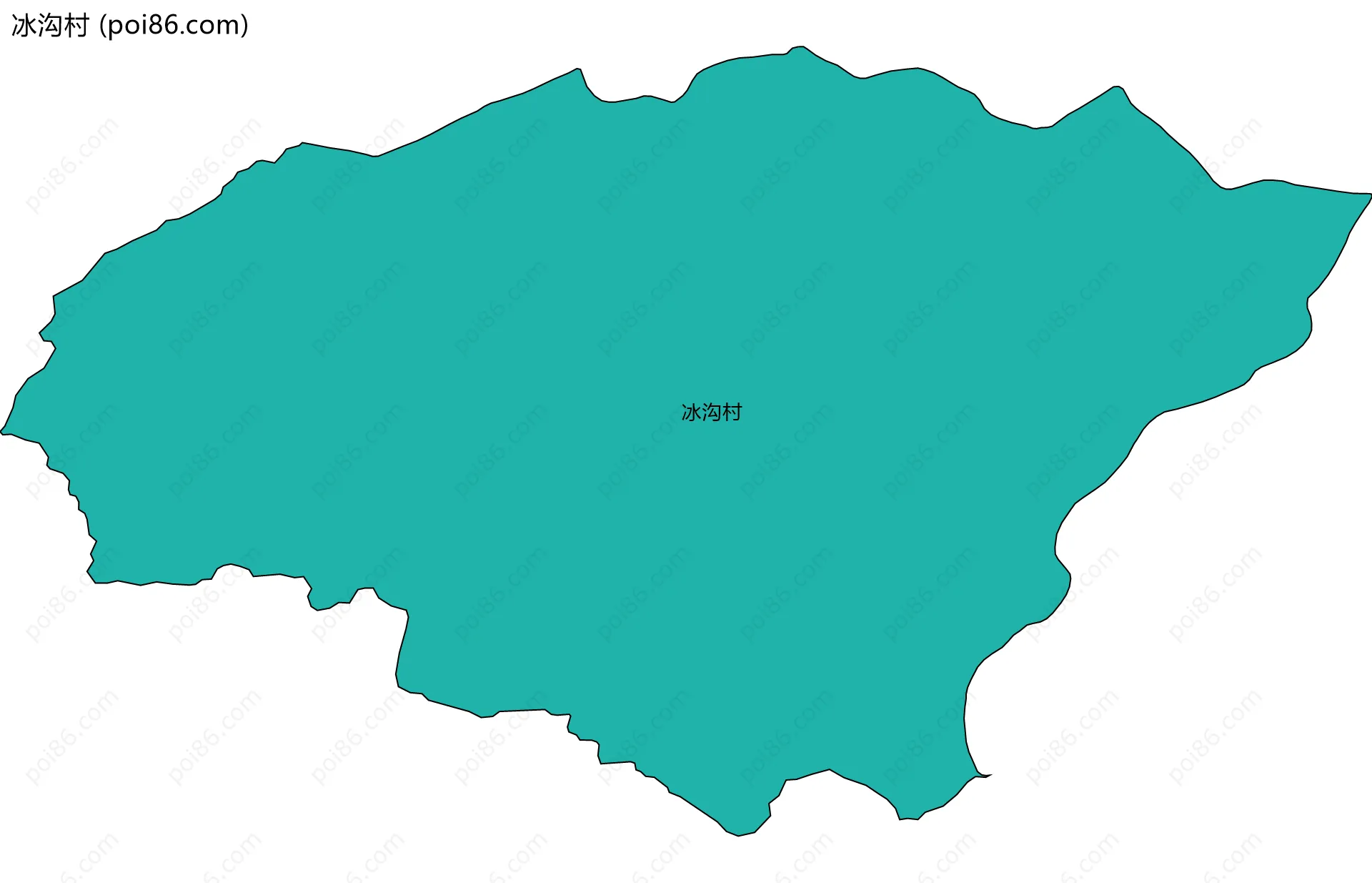 冰沟村边界地图