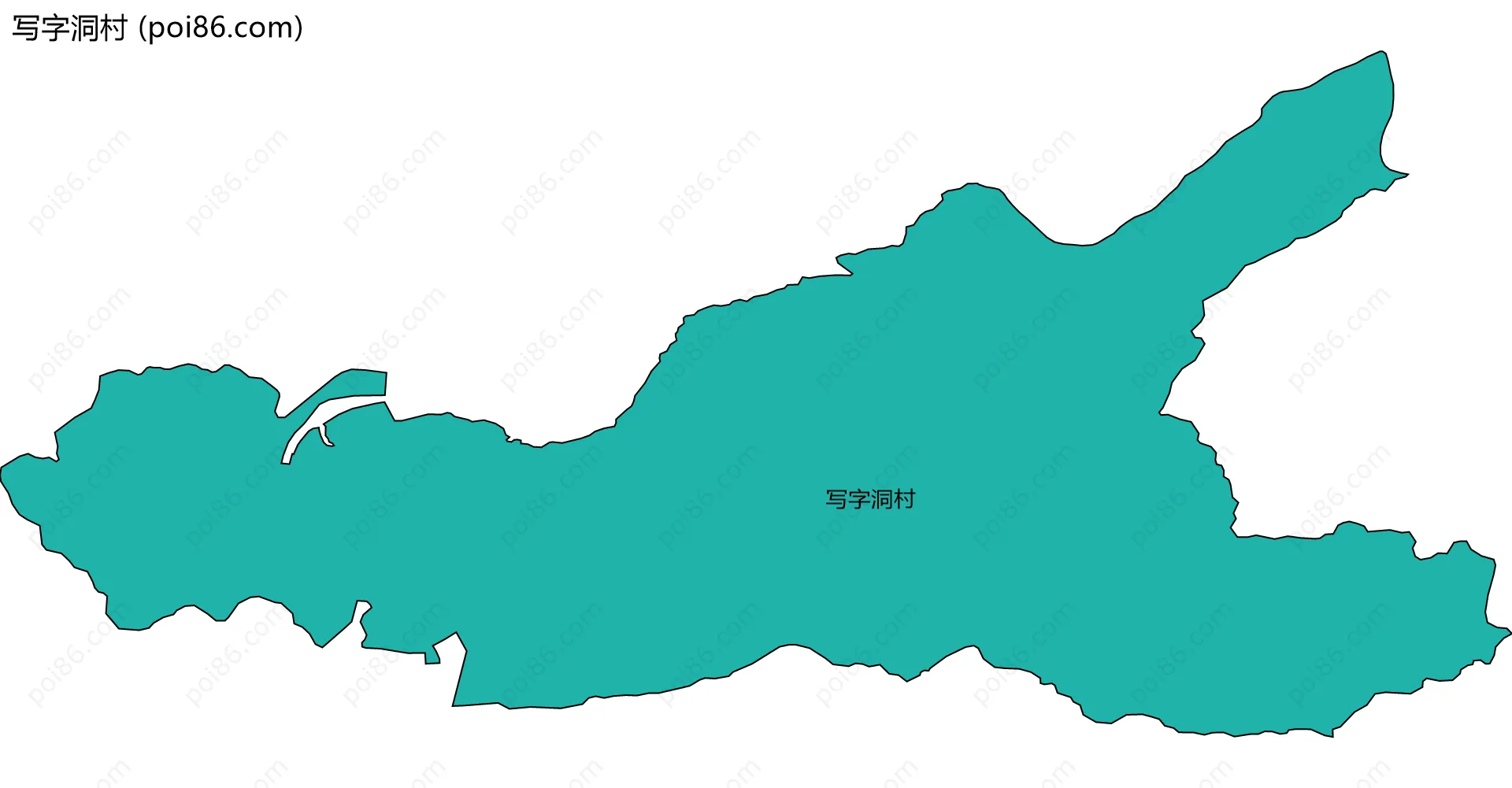 写字洞村边界地图