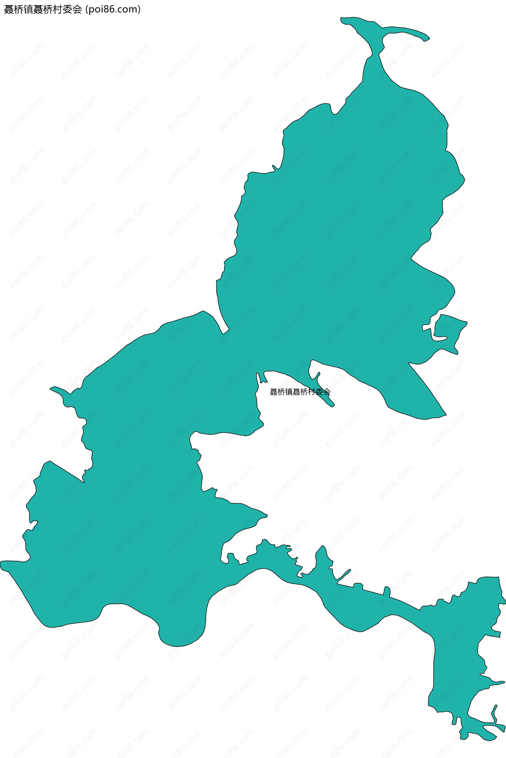 聂桥镇聂桥村委会边界地图