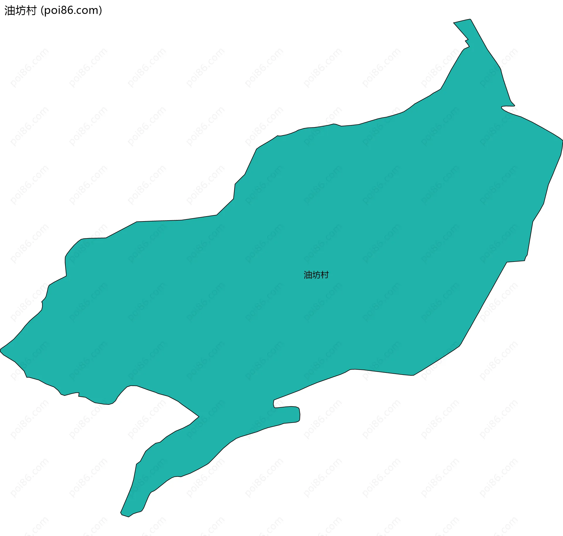 油坊村边界地图