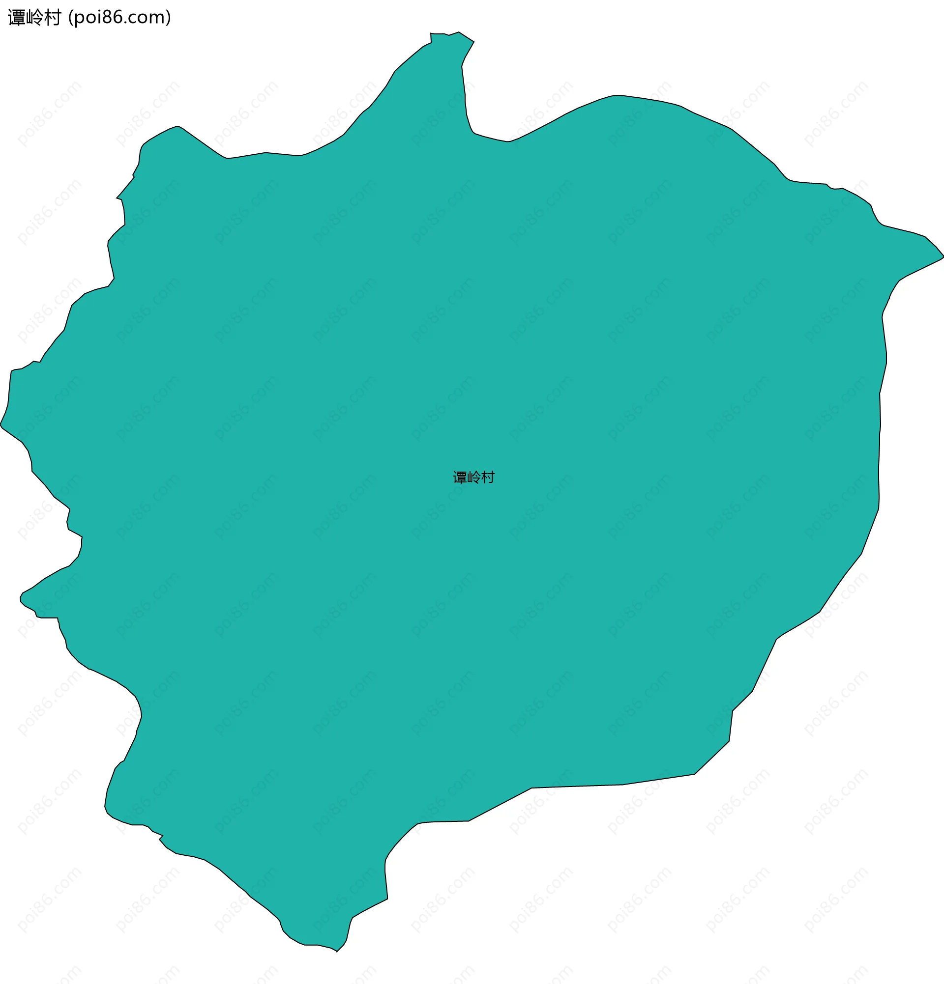 谭岭村边界地图
