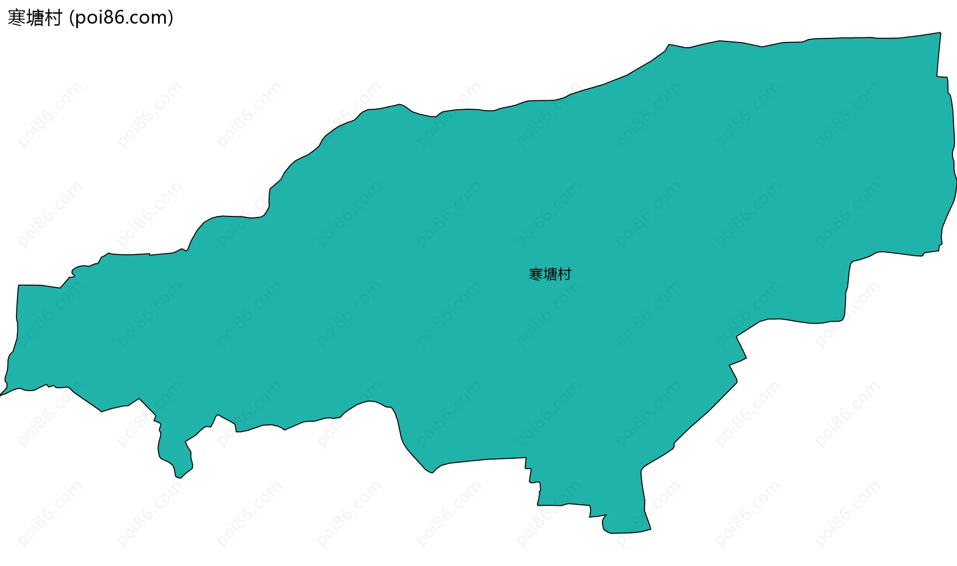 寒塘村边界地图