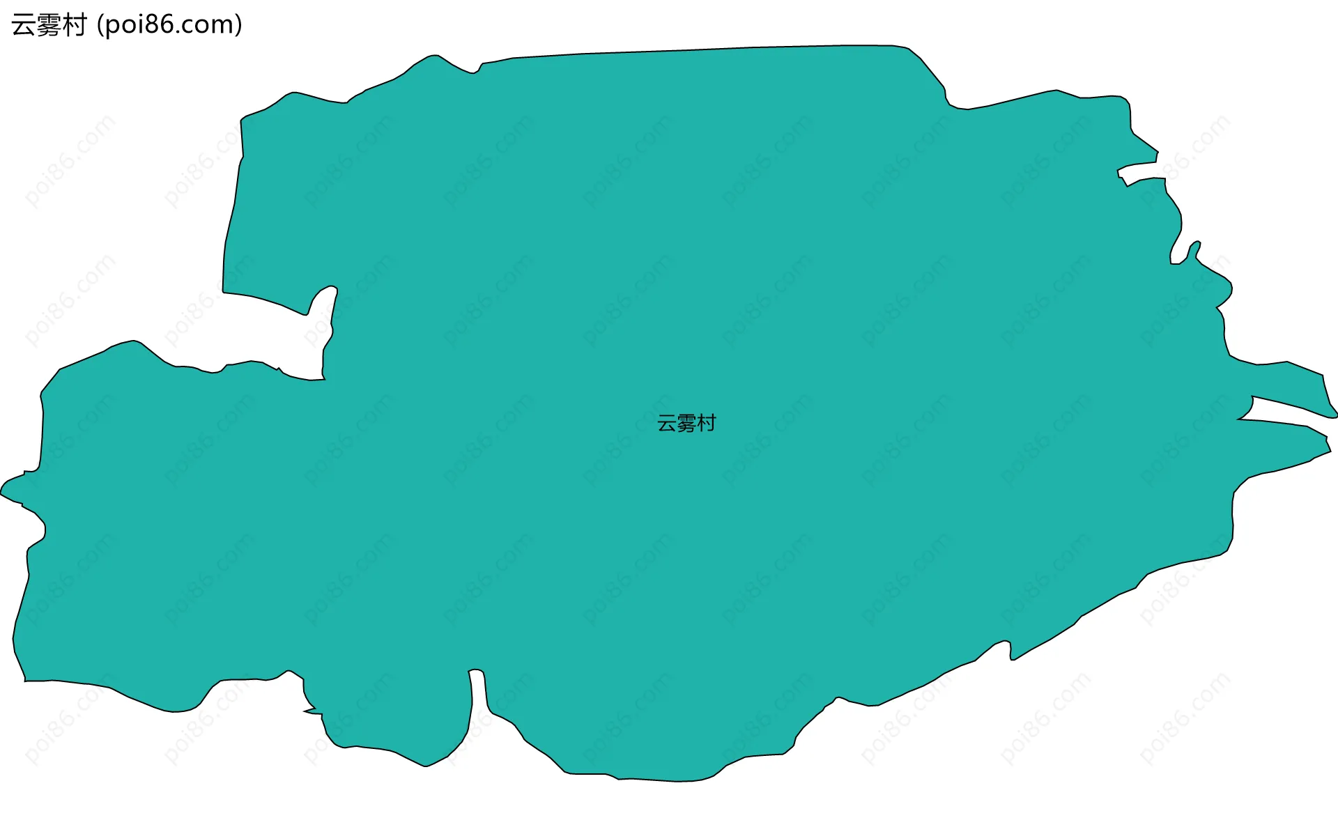 云雾村边界地图