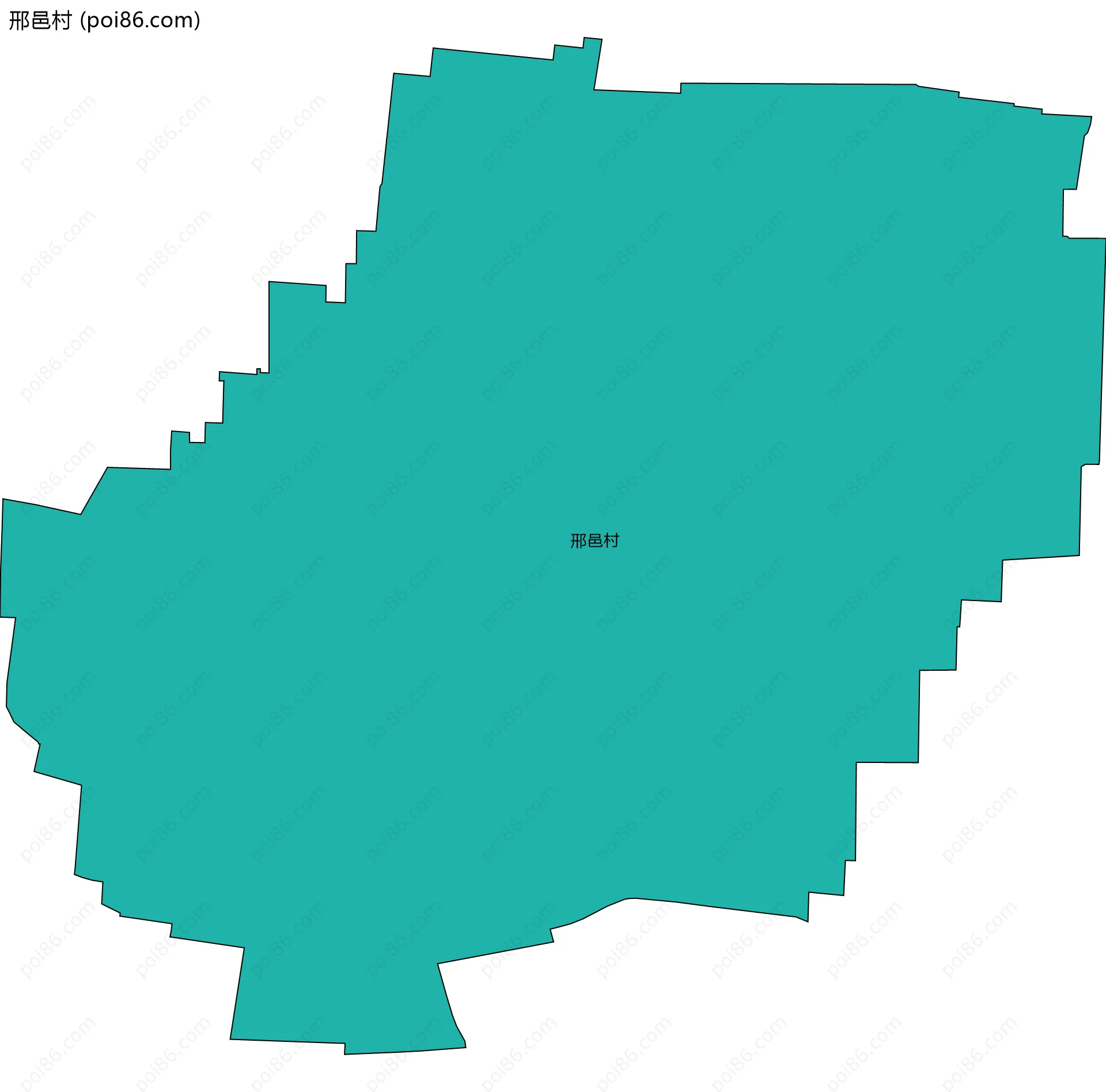 邢邑村边界地图