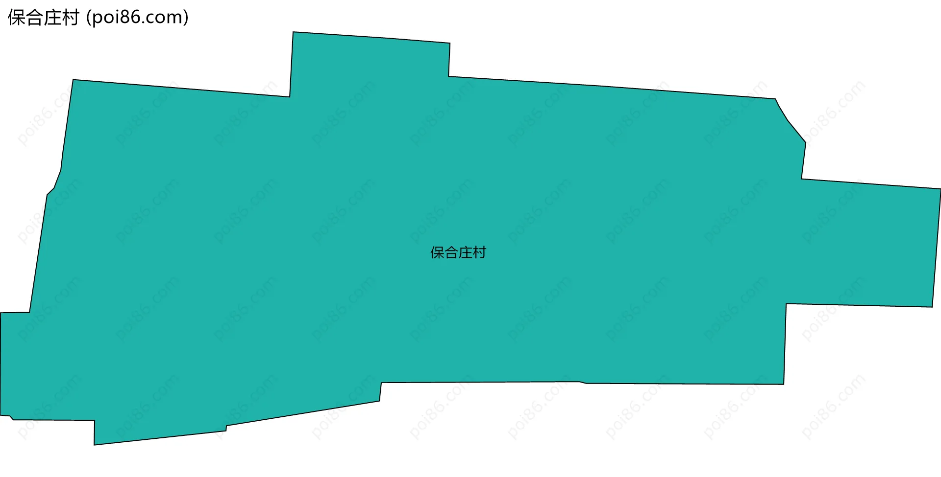 保合庄村边界地图