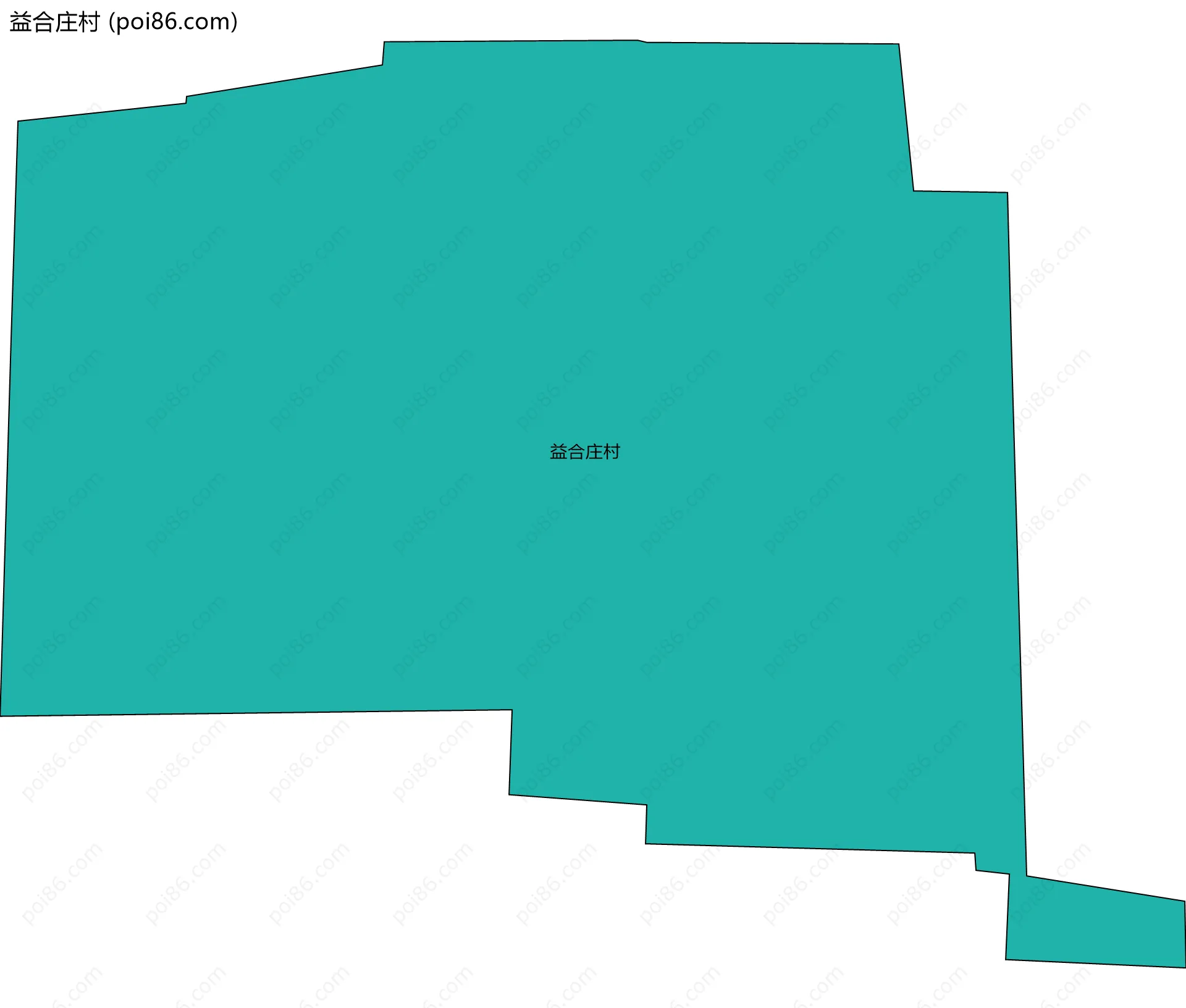益合庄村边界地图