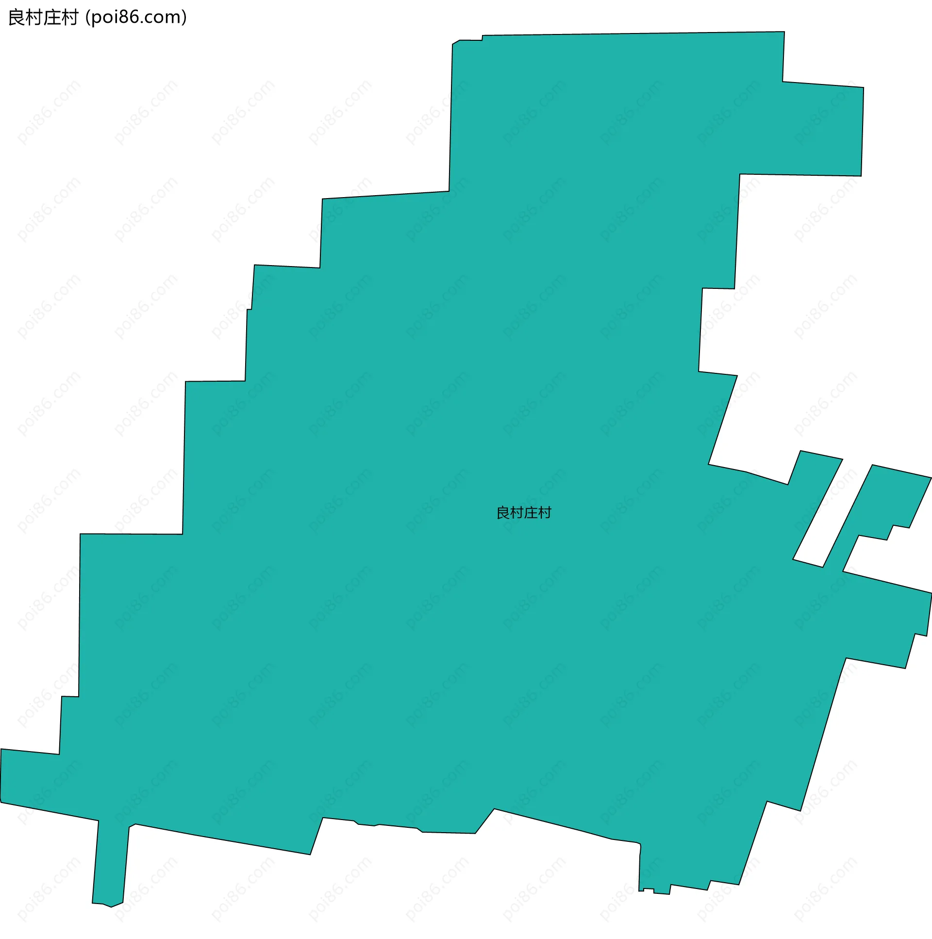 良村庄村边界地图