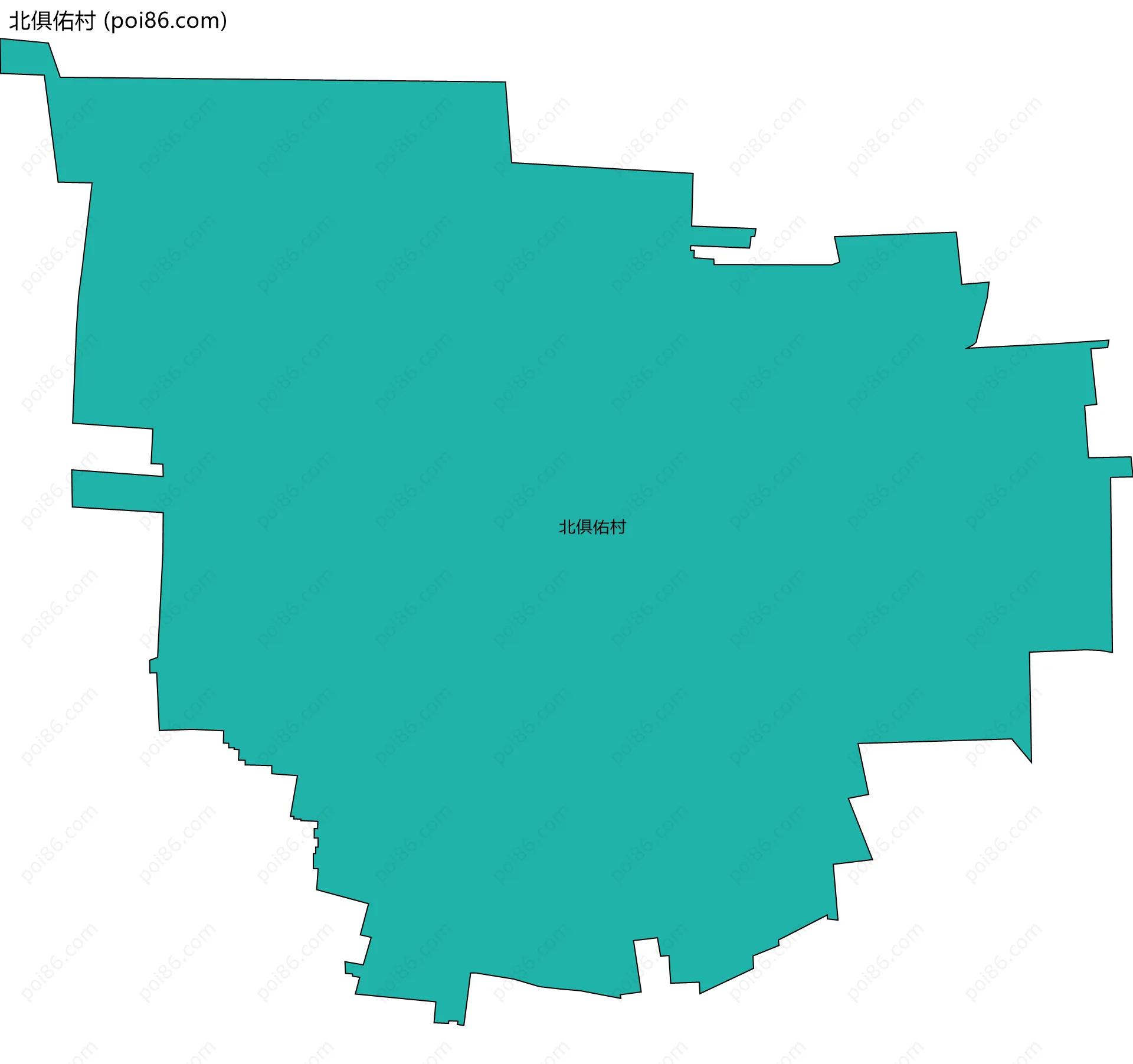 北俱佑村边界地图