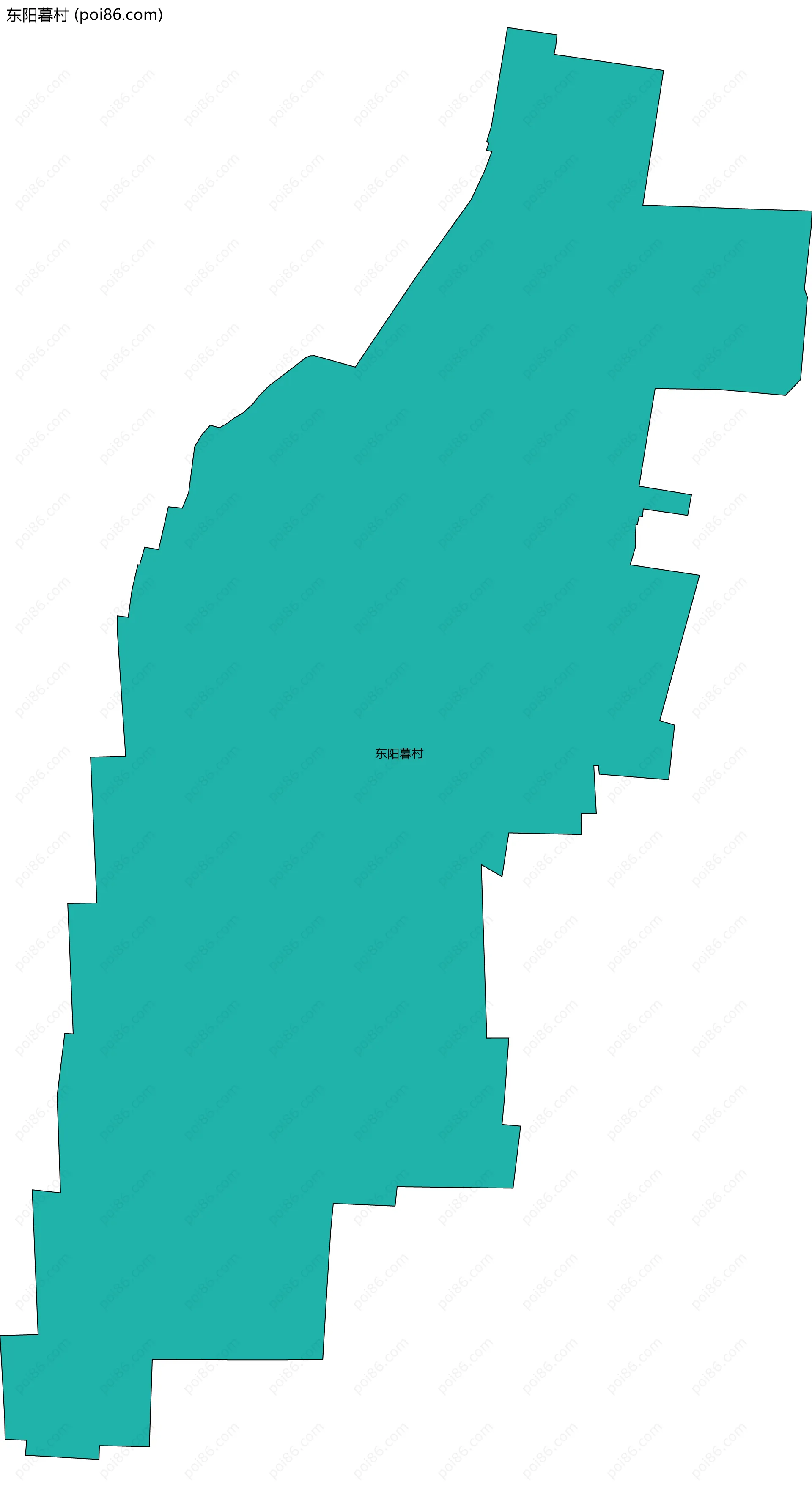 东阳暮村边界地图