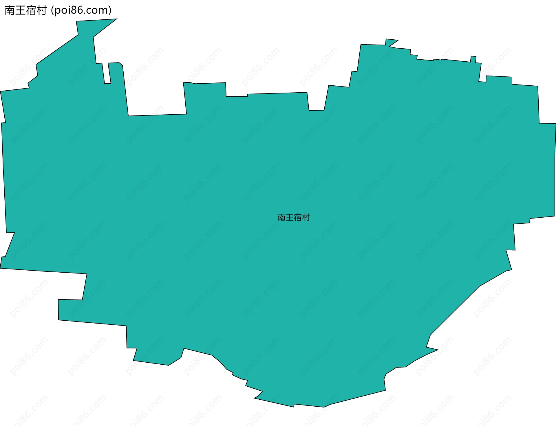 南王宿村边界地图