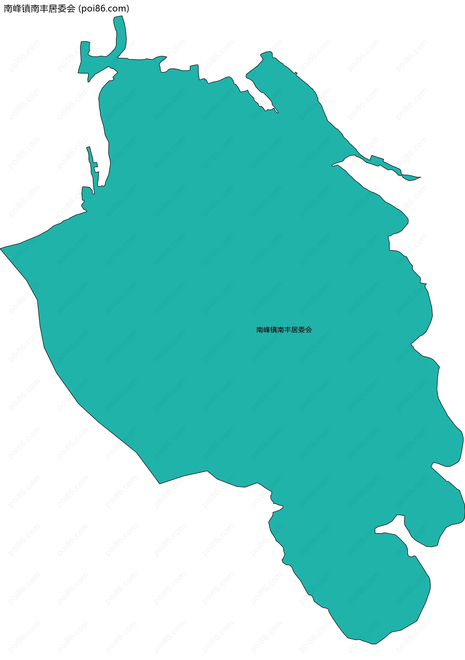 南峰镇南丰居委会边界地图
