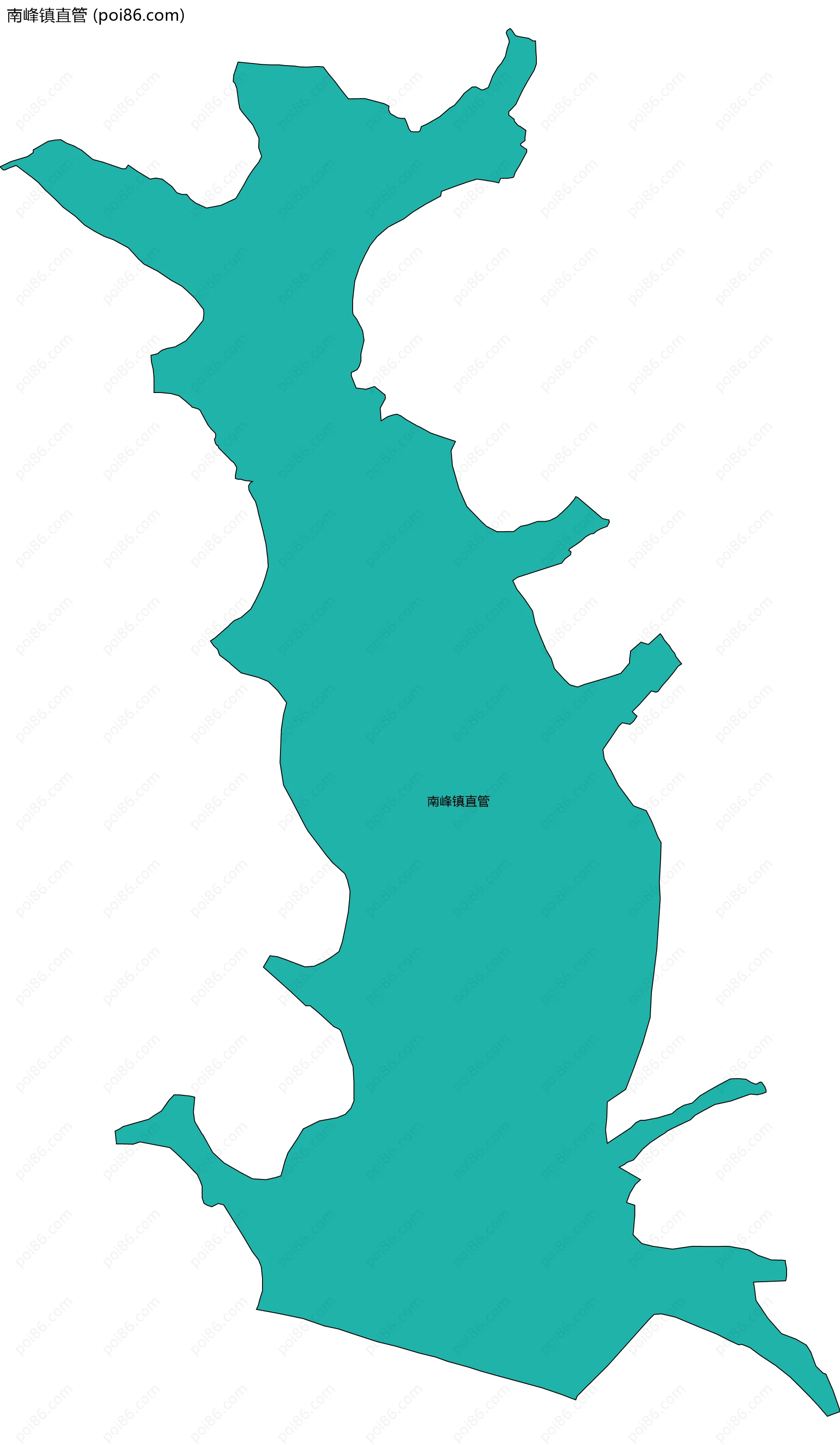 南峰镇直管边界地图