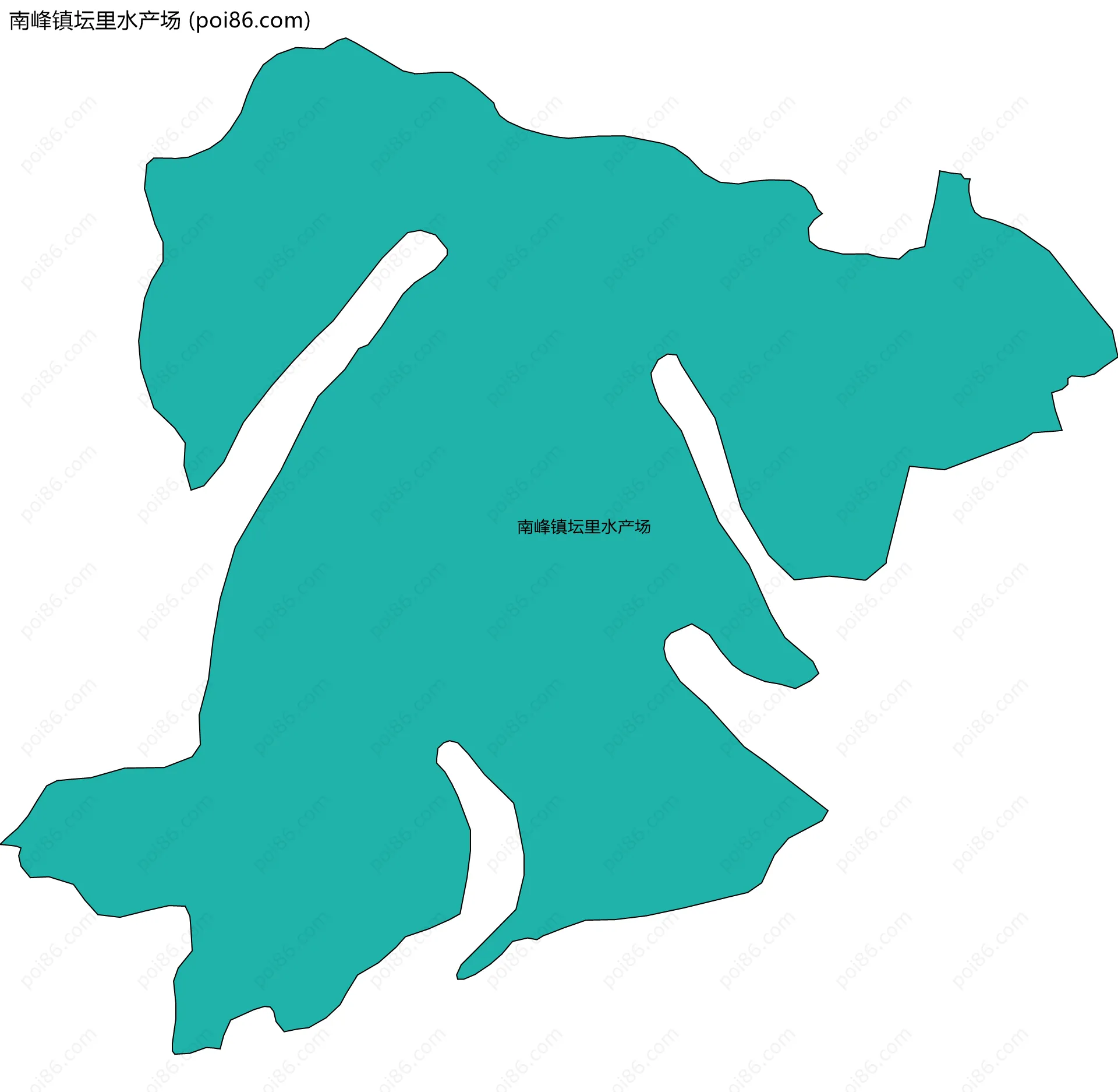 南峰镇坛里水产场边界地图