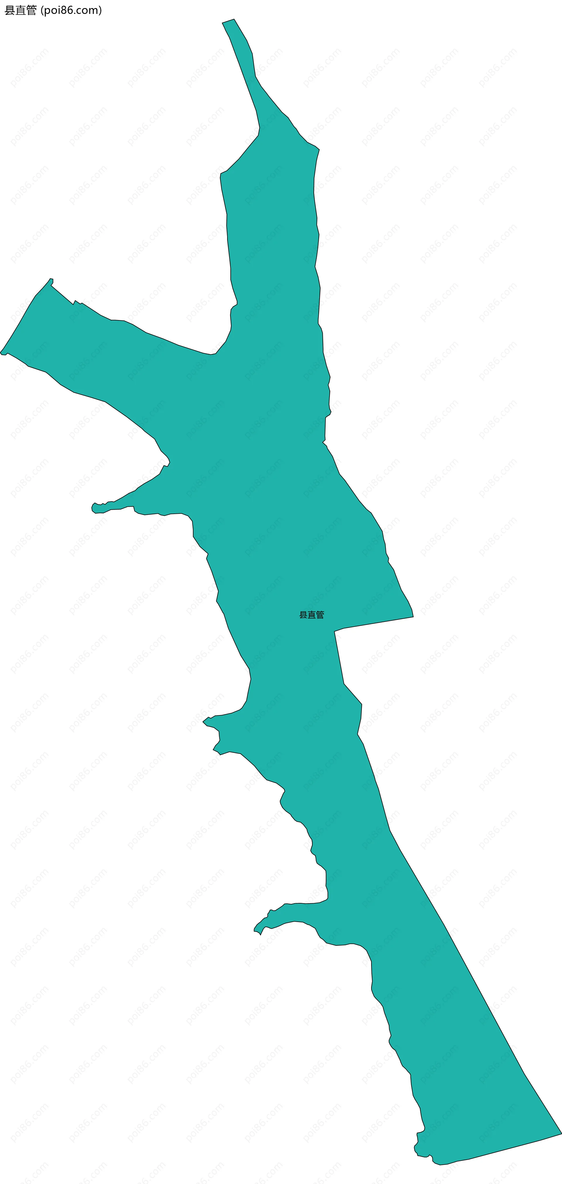 县直管边界地图