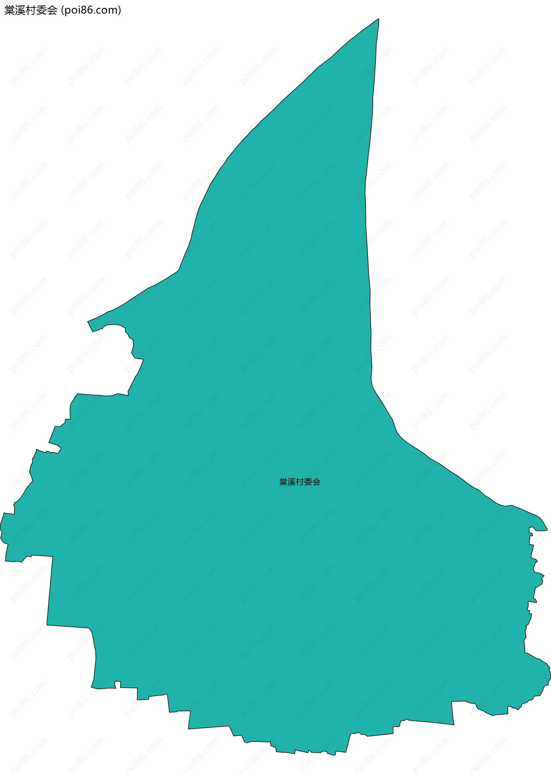 棠溪村委会边界地图