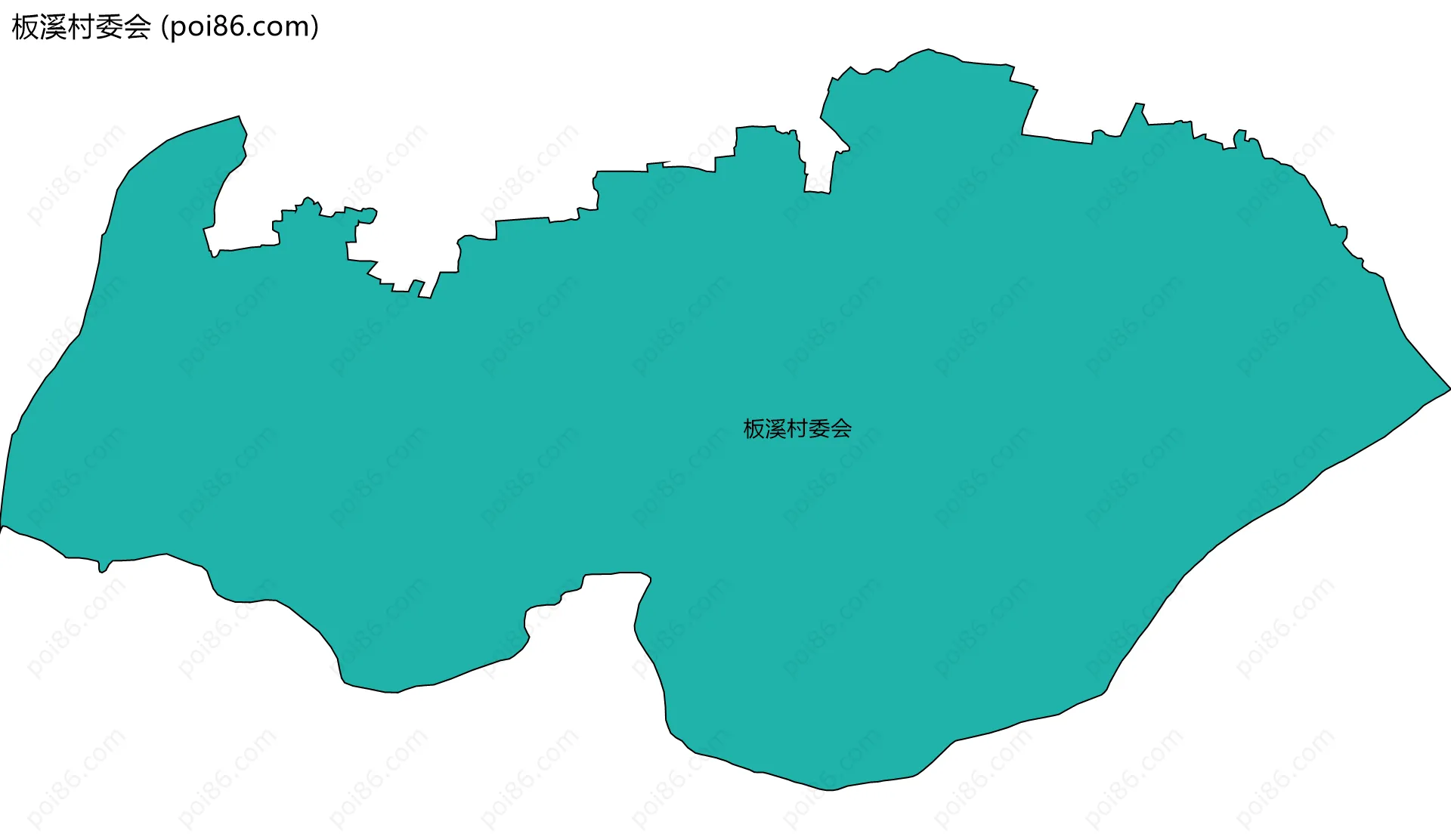 板溪村委会边界地图