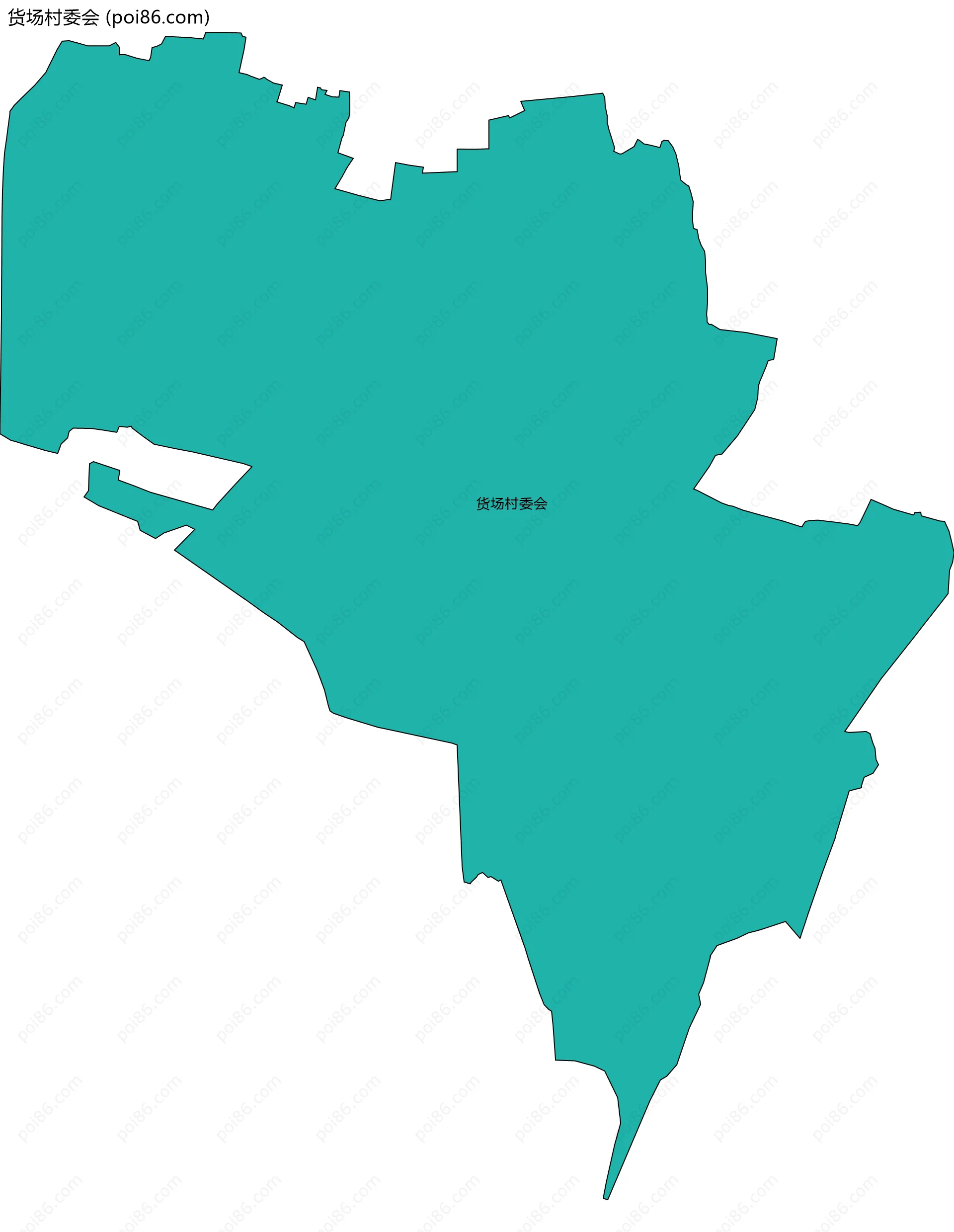 货场村委会边界地图