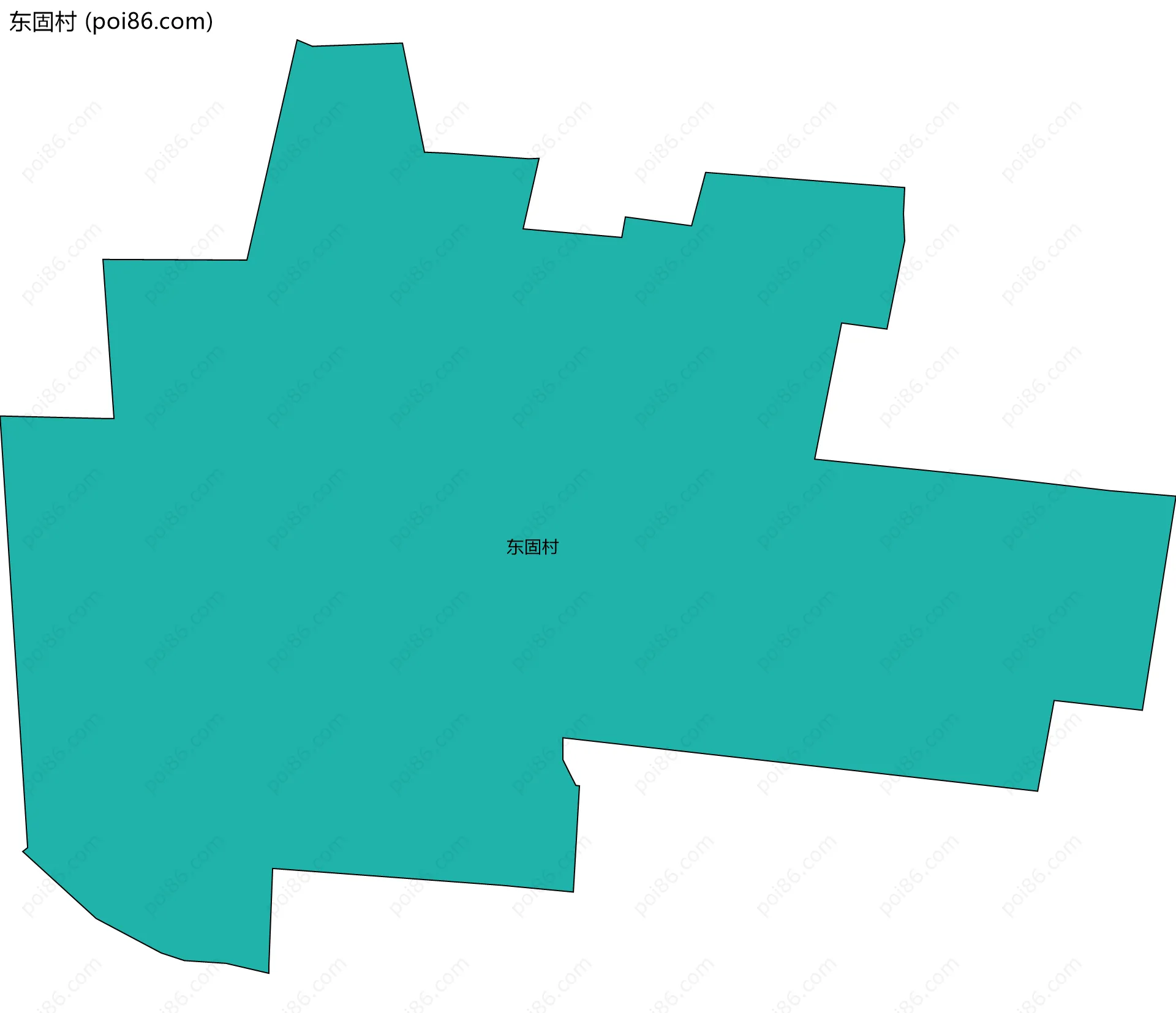 东固村边界地图