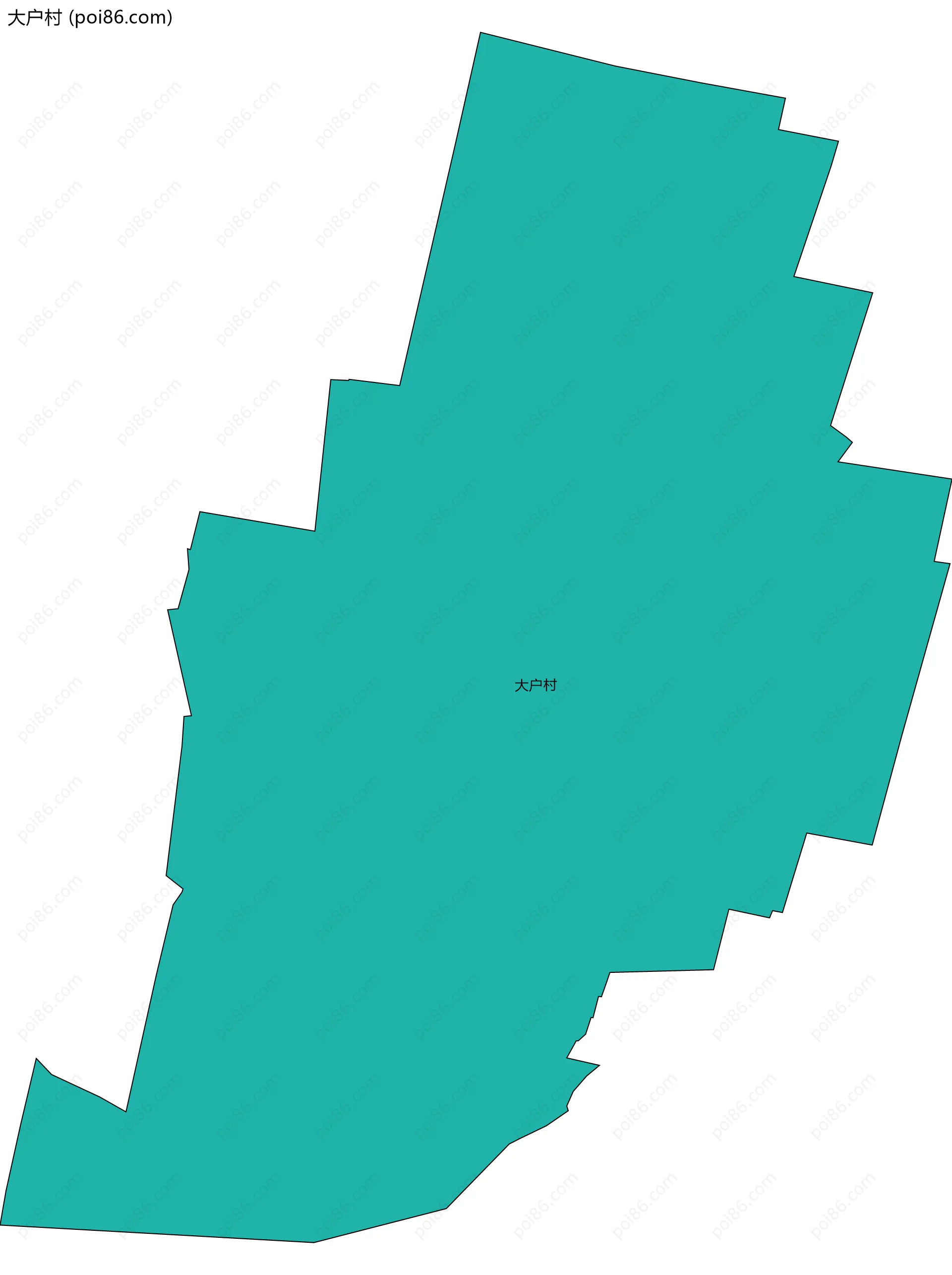 大户村边界地图