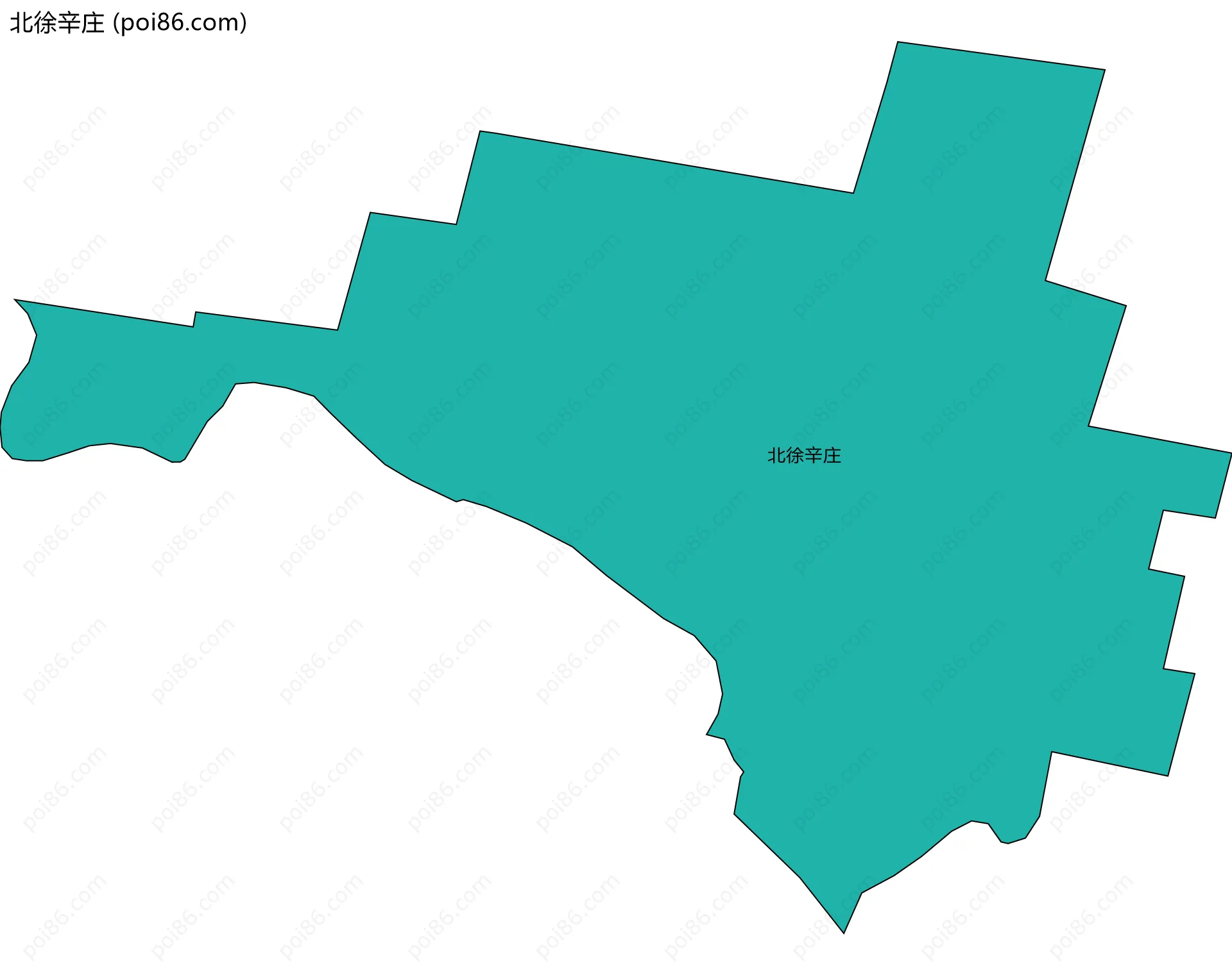 北徐辛庄边界地图