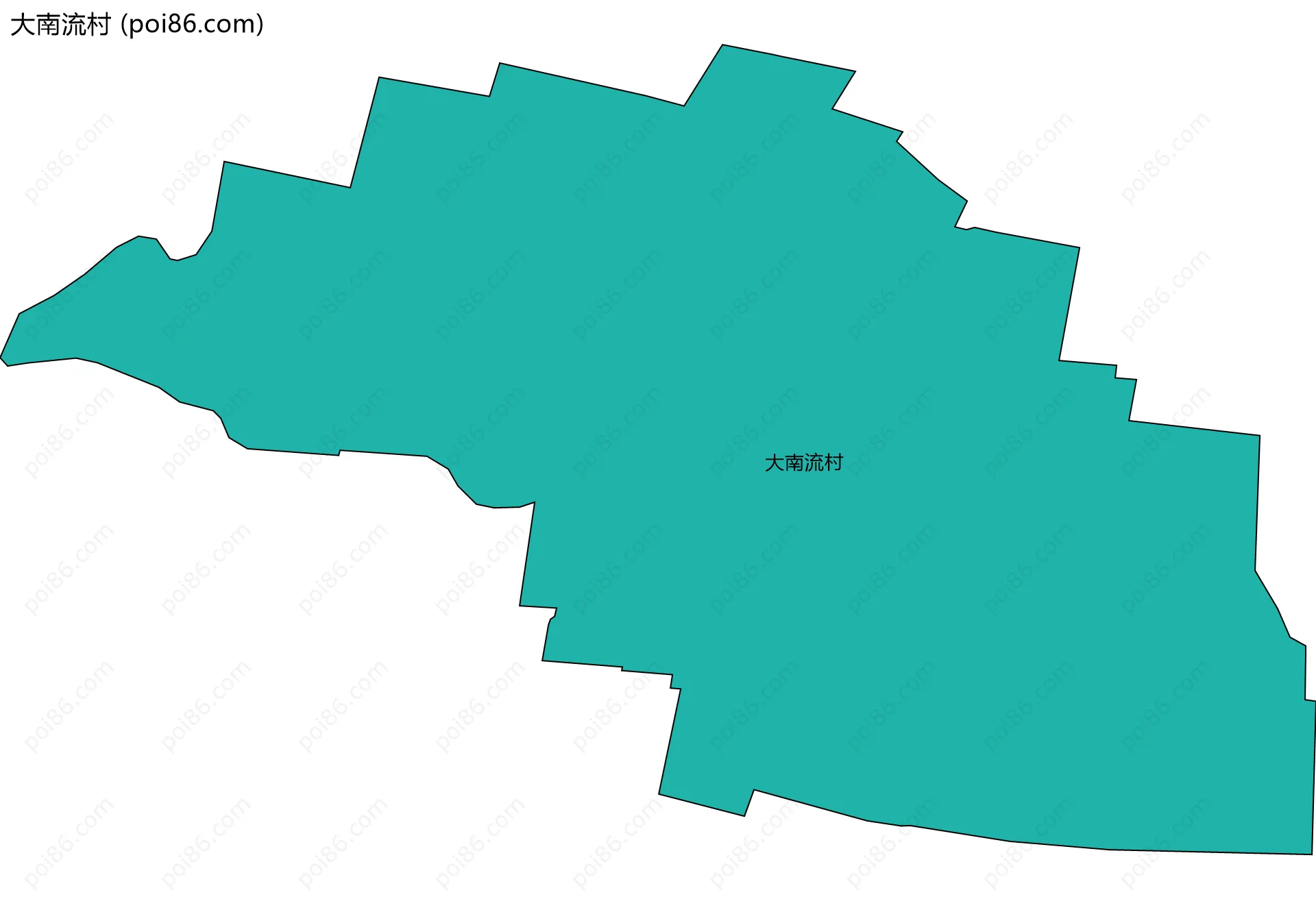 大南流村边界地图