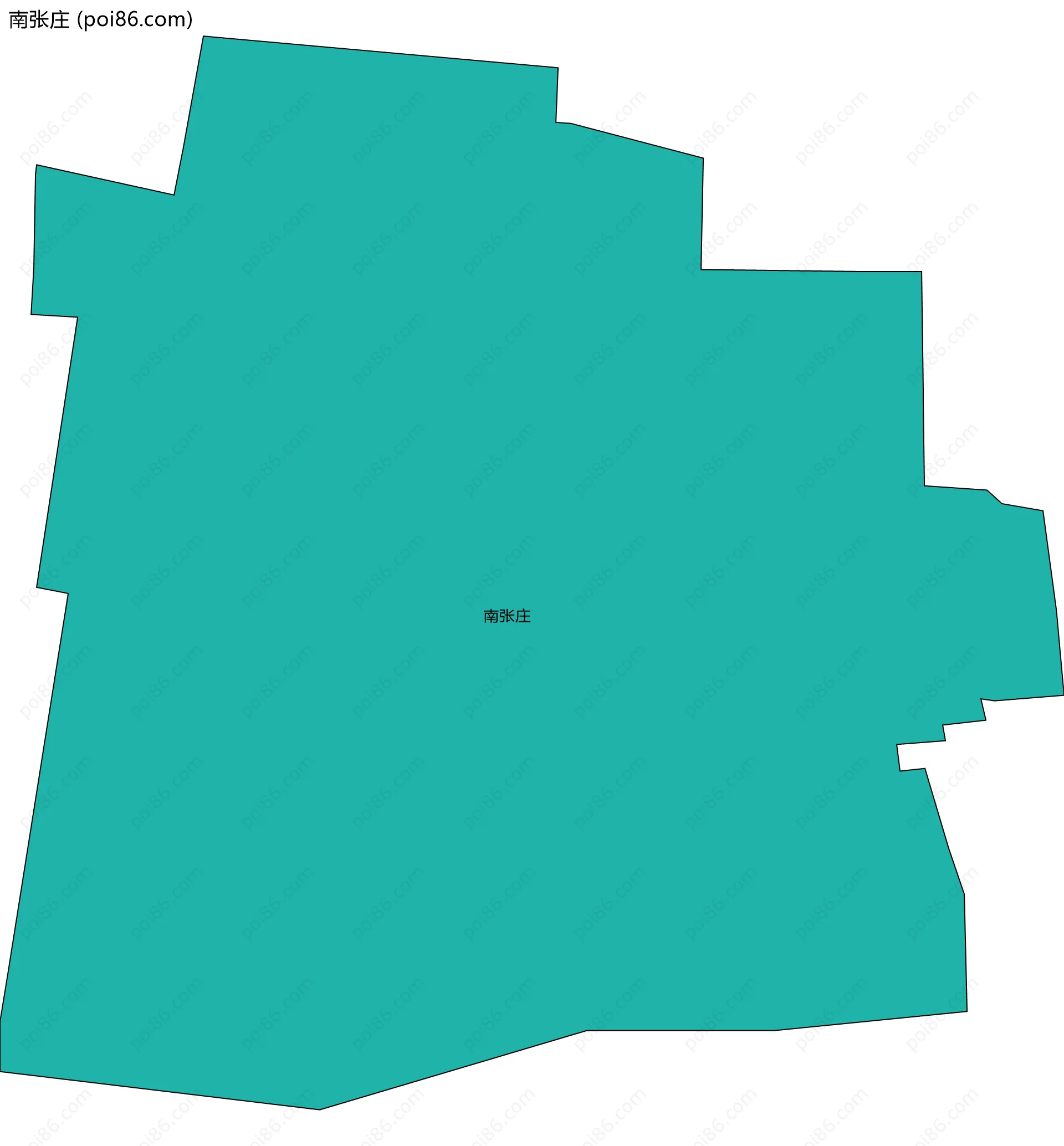 南张庄边界地图