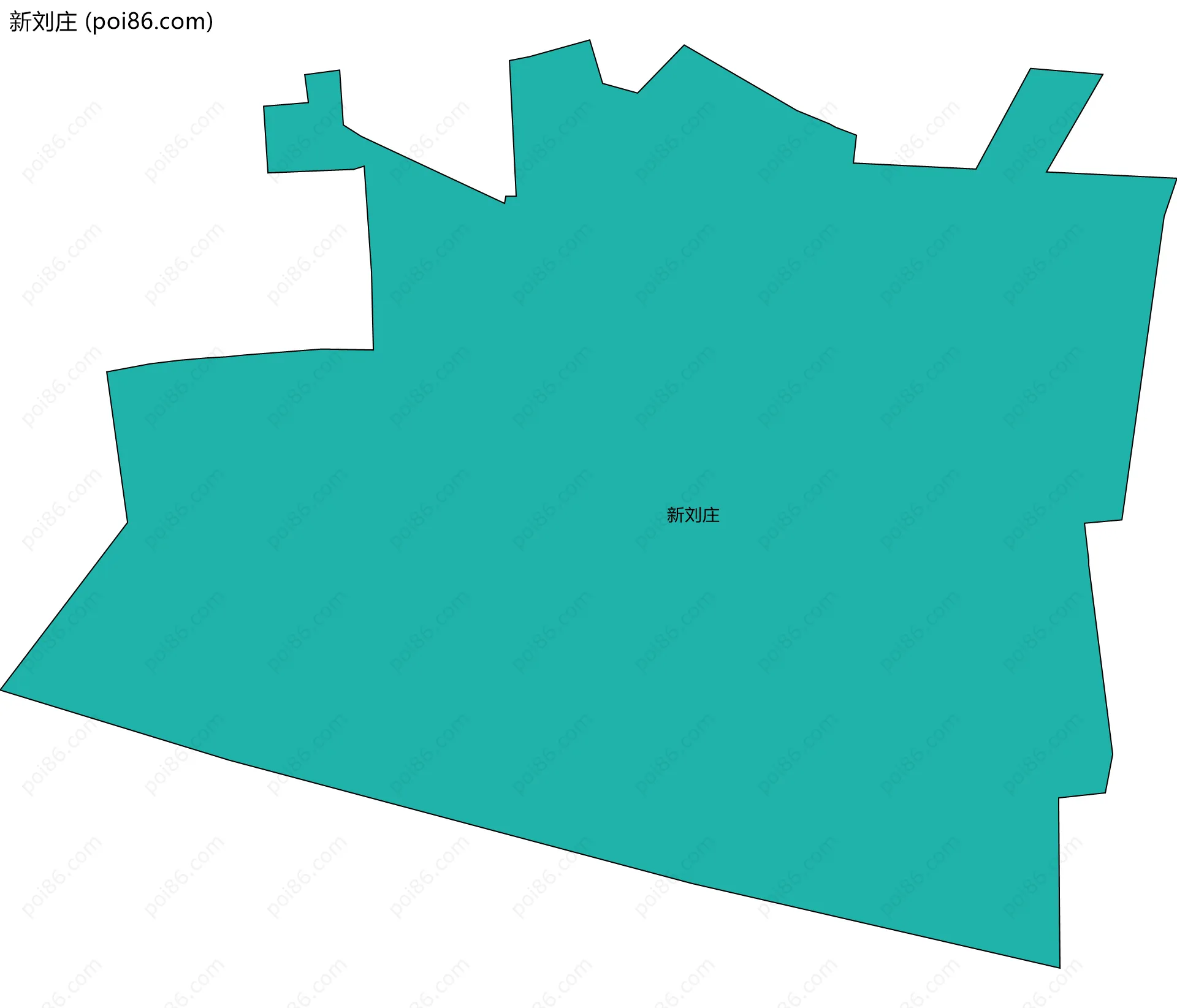新刘庄边界地图