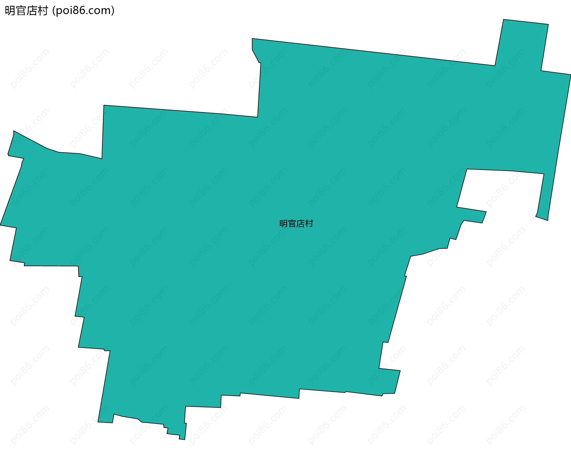 明官店村边界地图