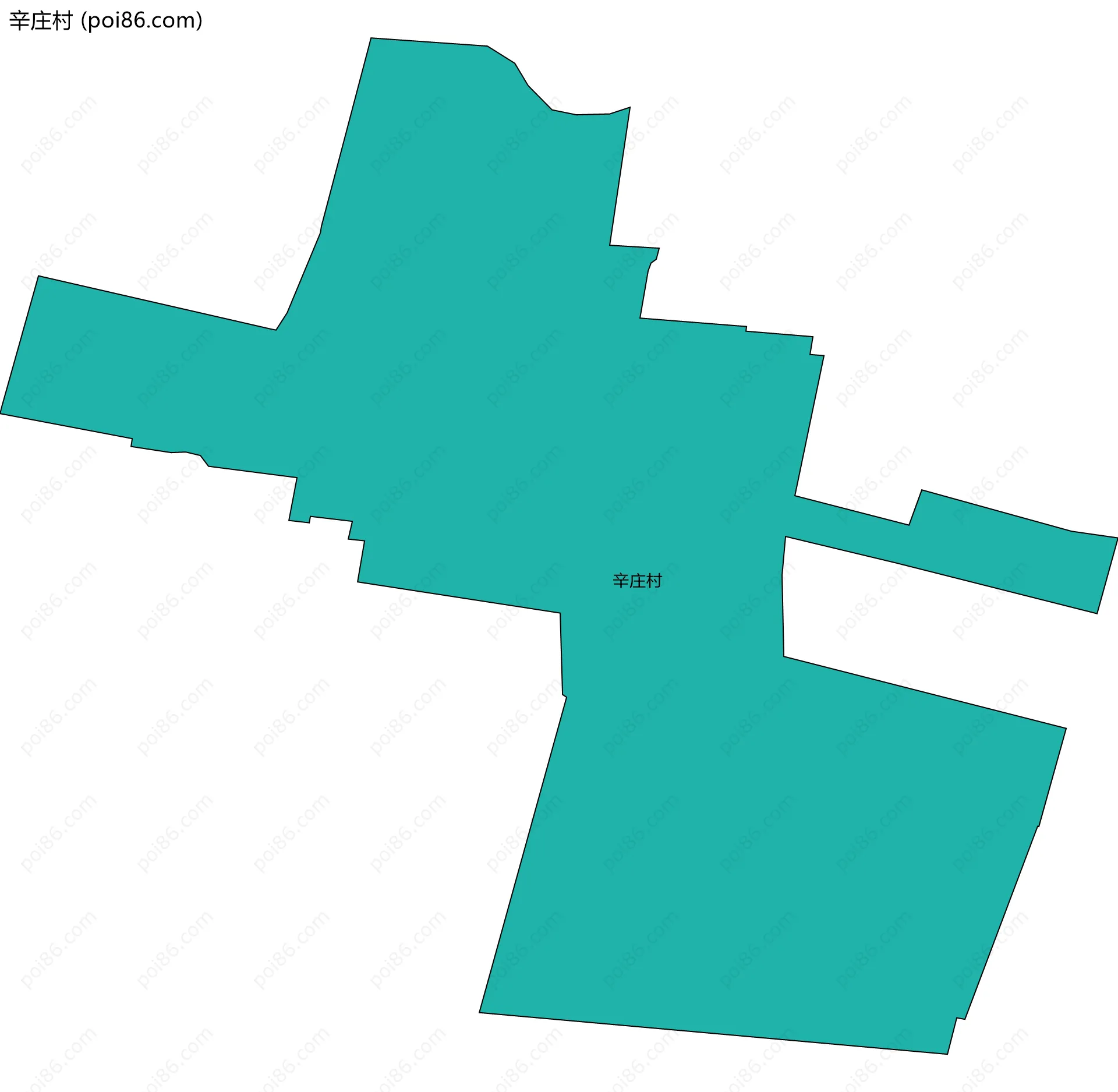 辛庄村边界地图