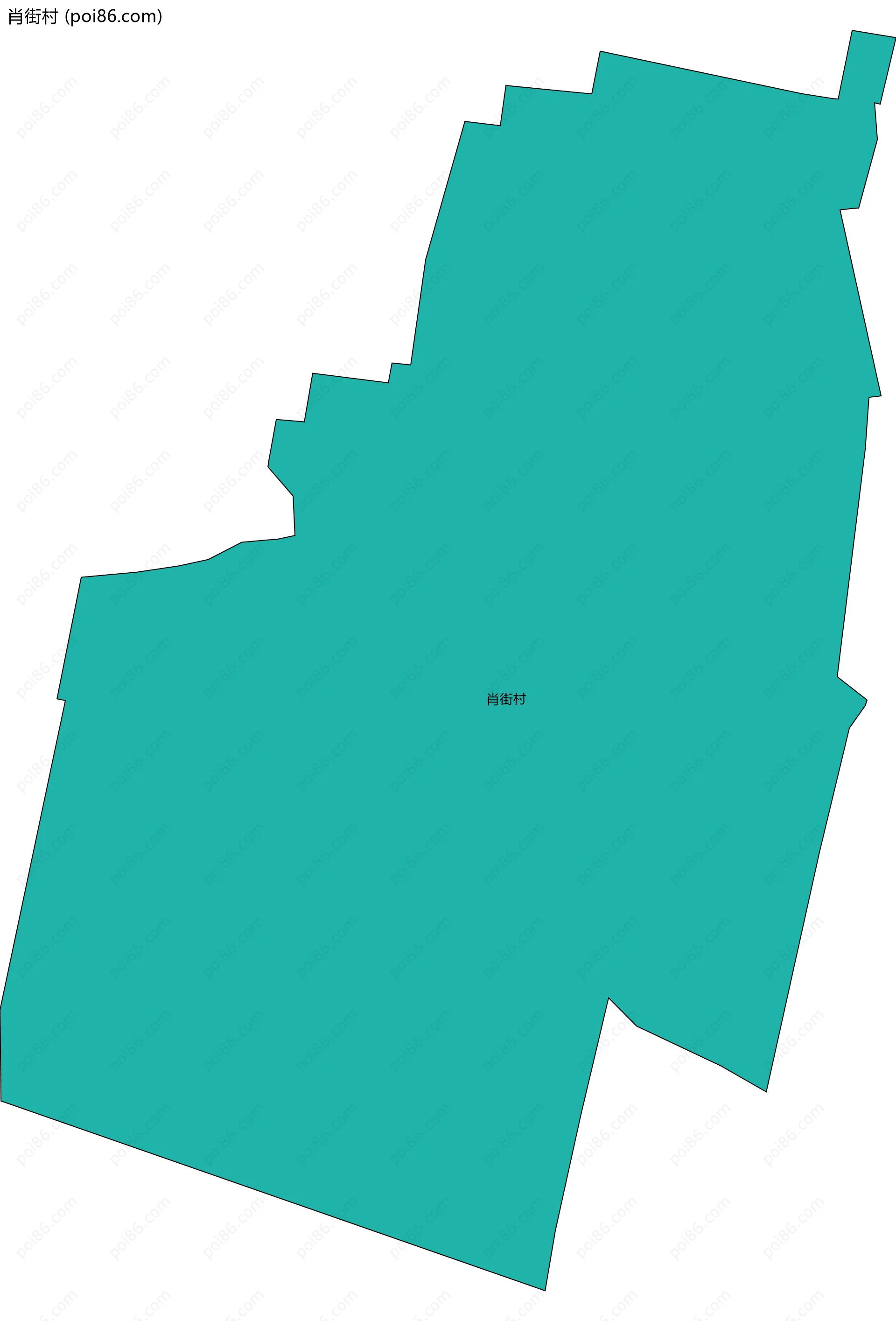 肖街村边界地图