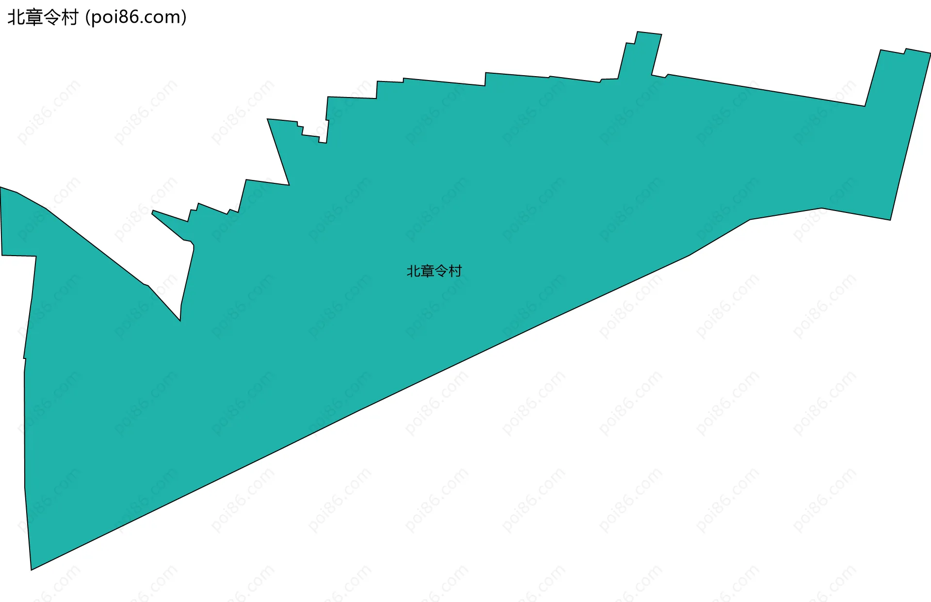 北章令村边界地图