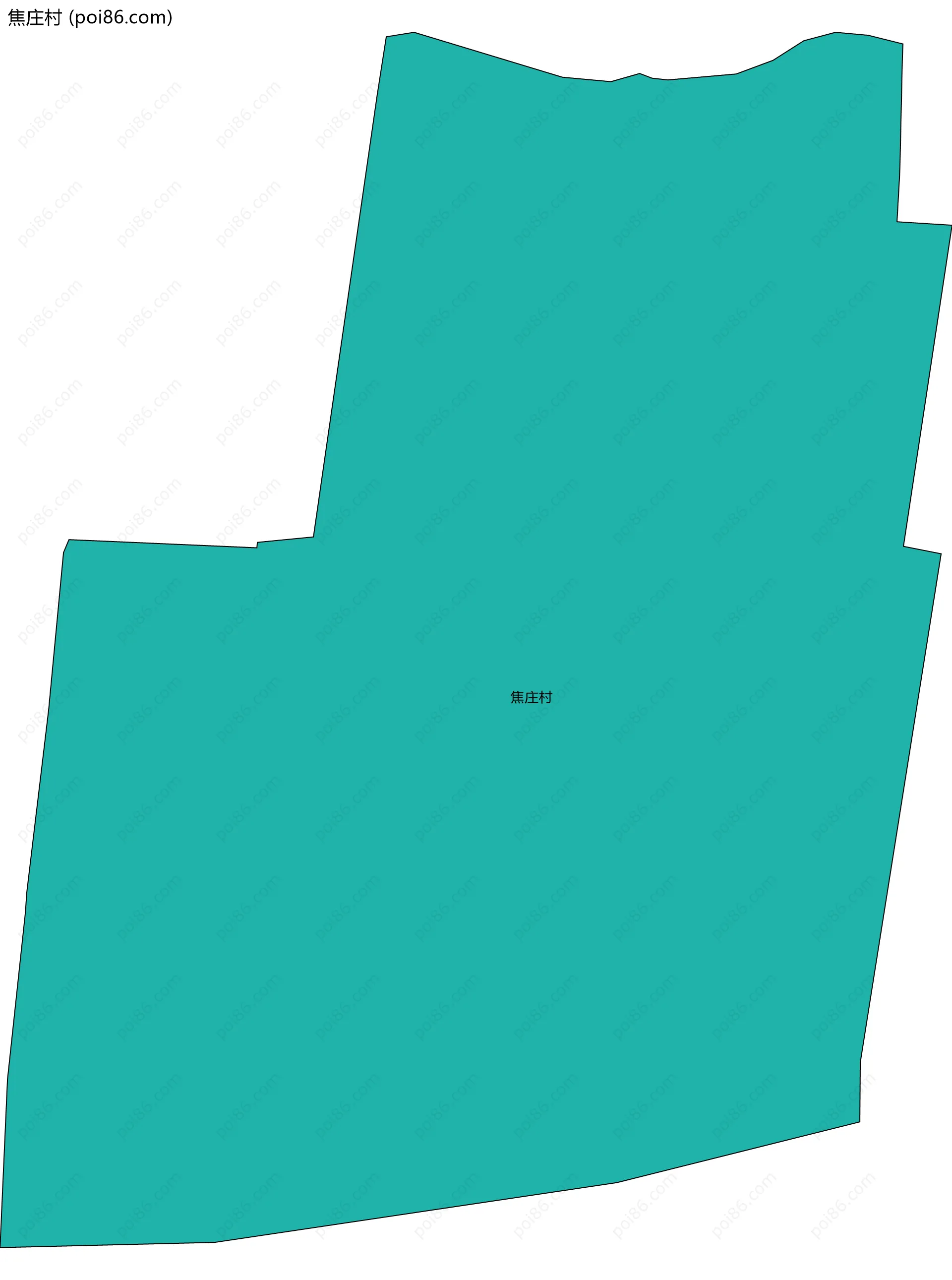 焦庄村边界地图