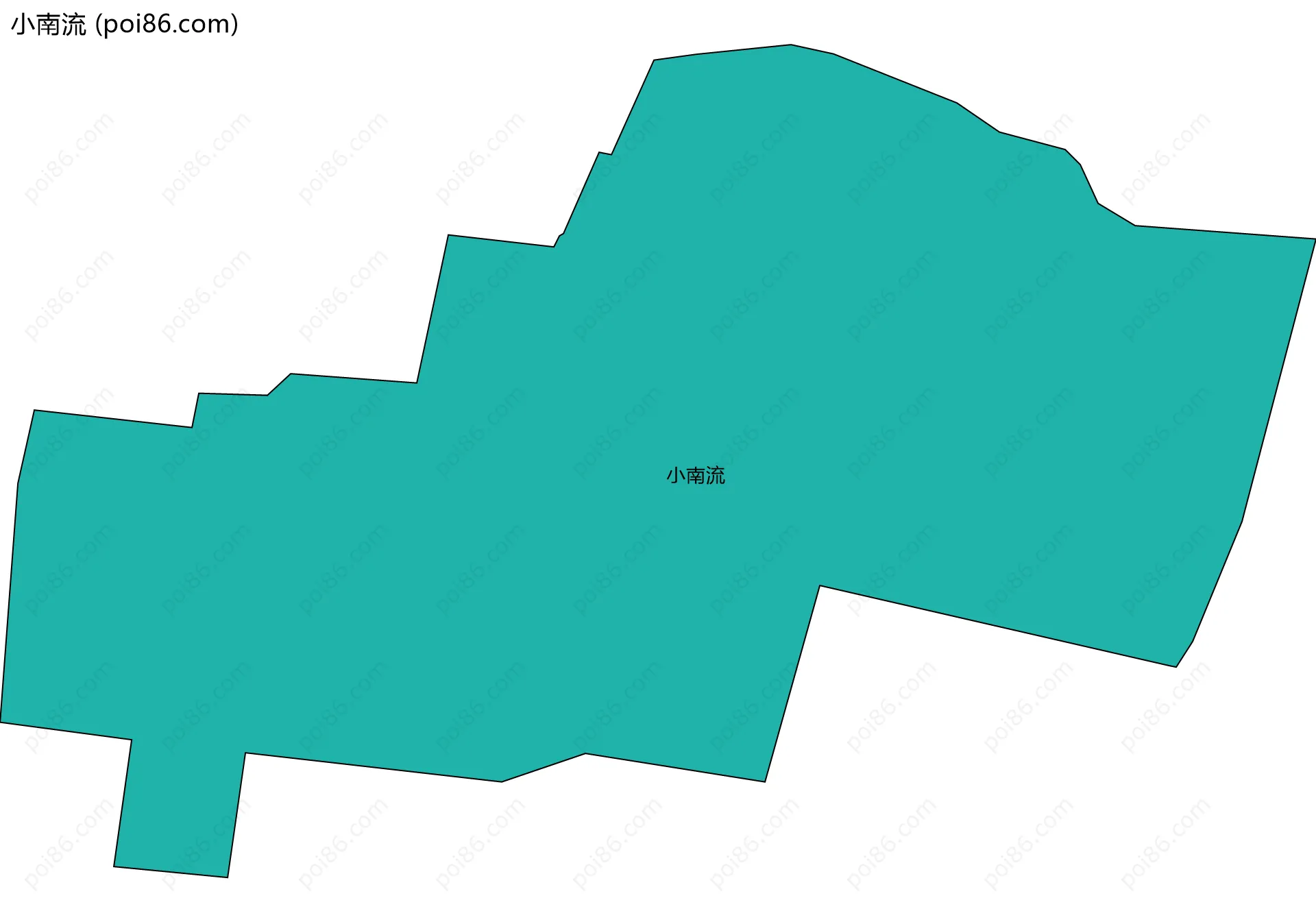 小南流边界地图