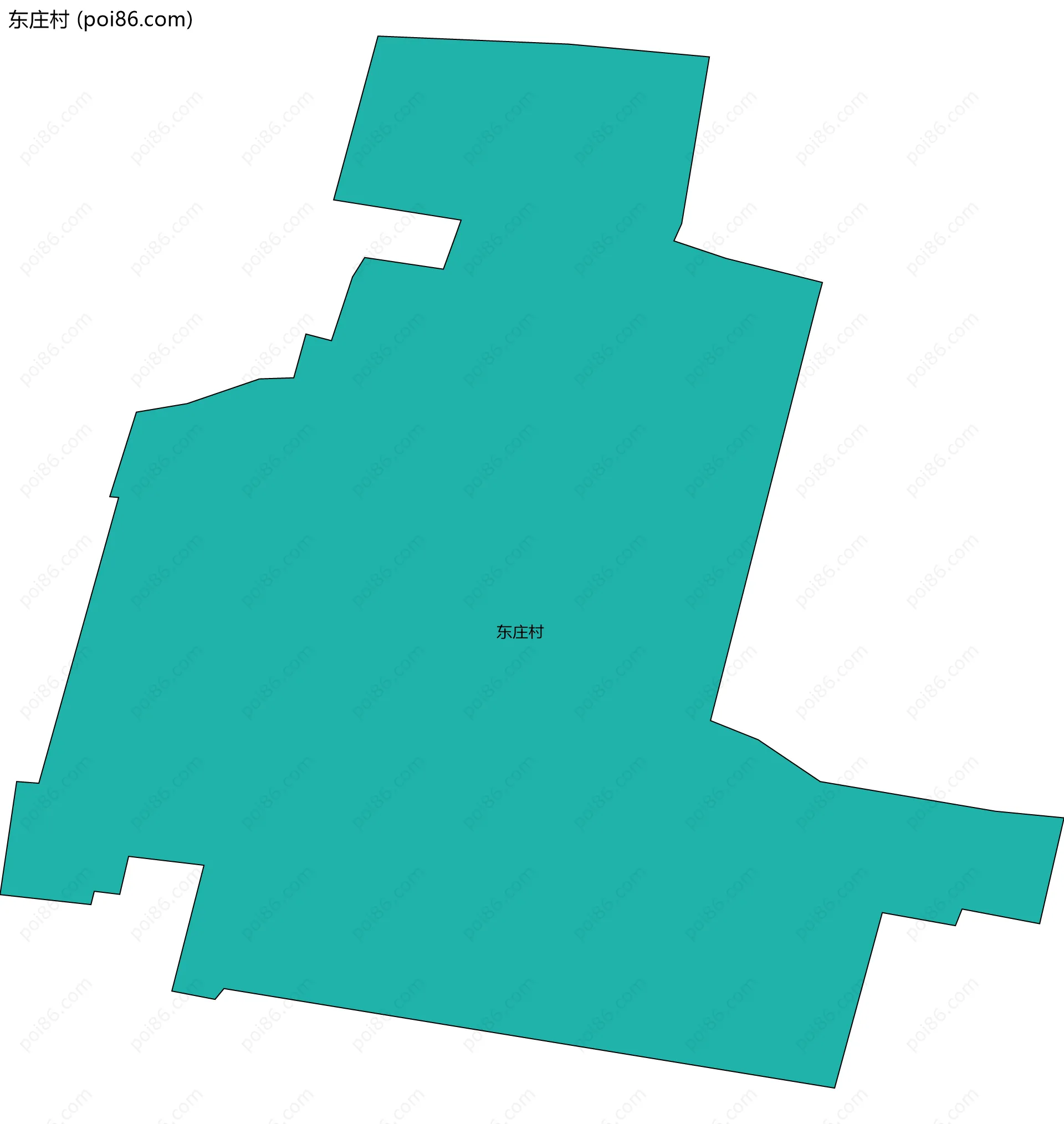 东庄村边界地图