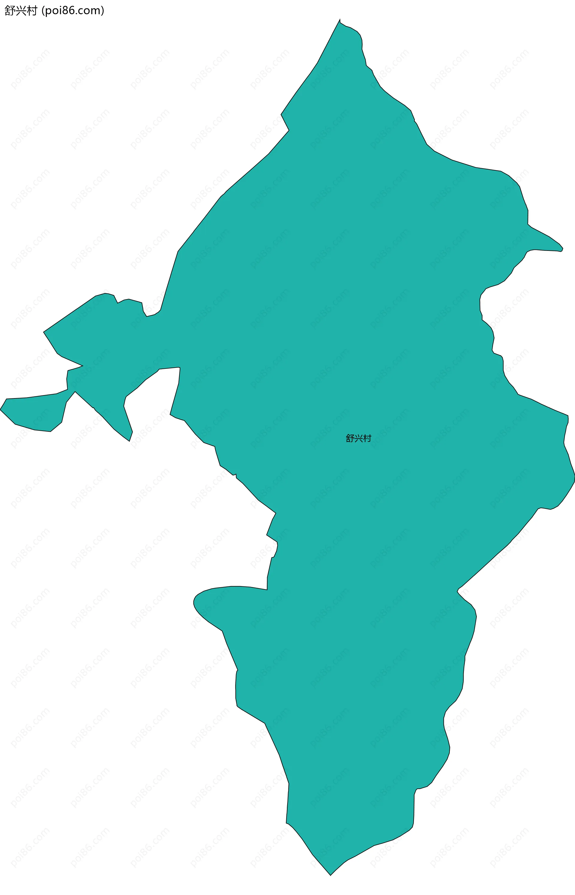 舒兴村边界地图