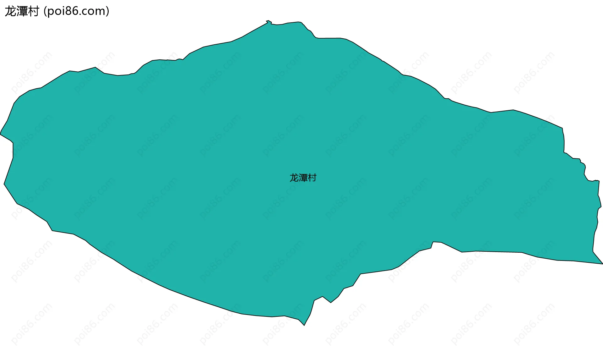 龙潭村边界地图