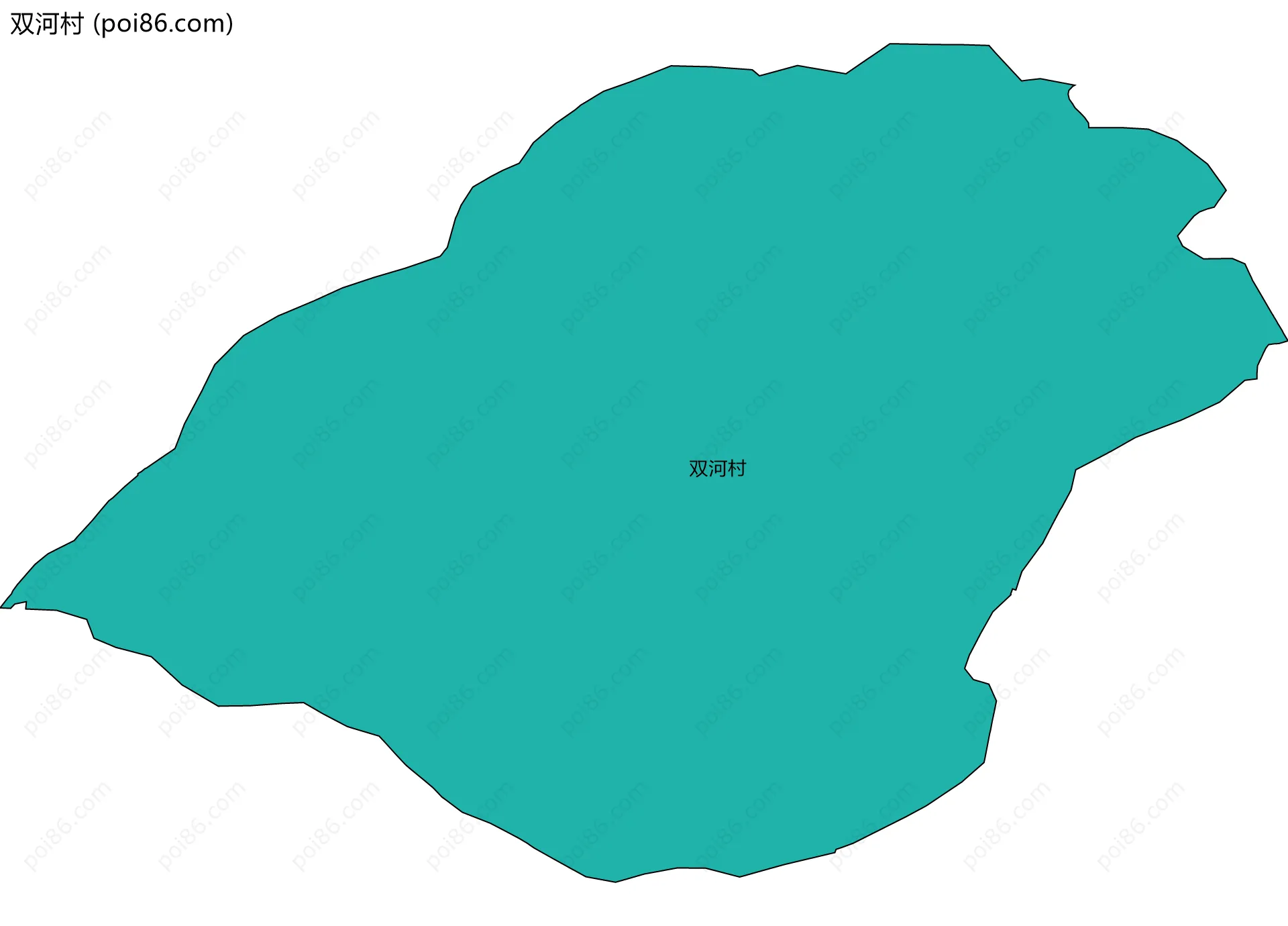 双河村边界地图
