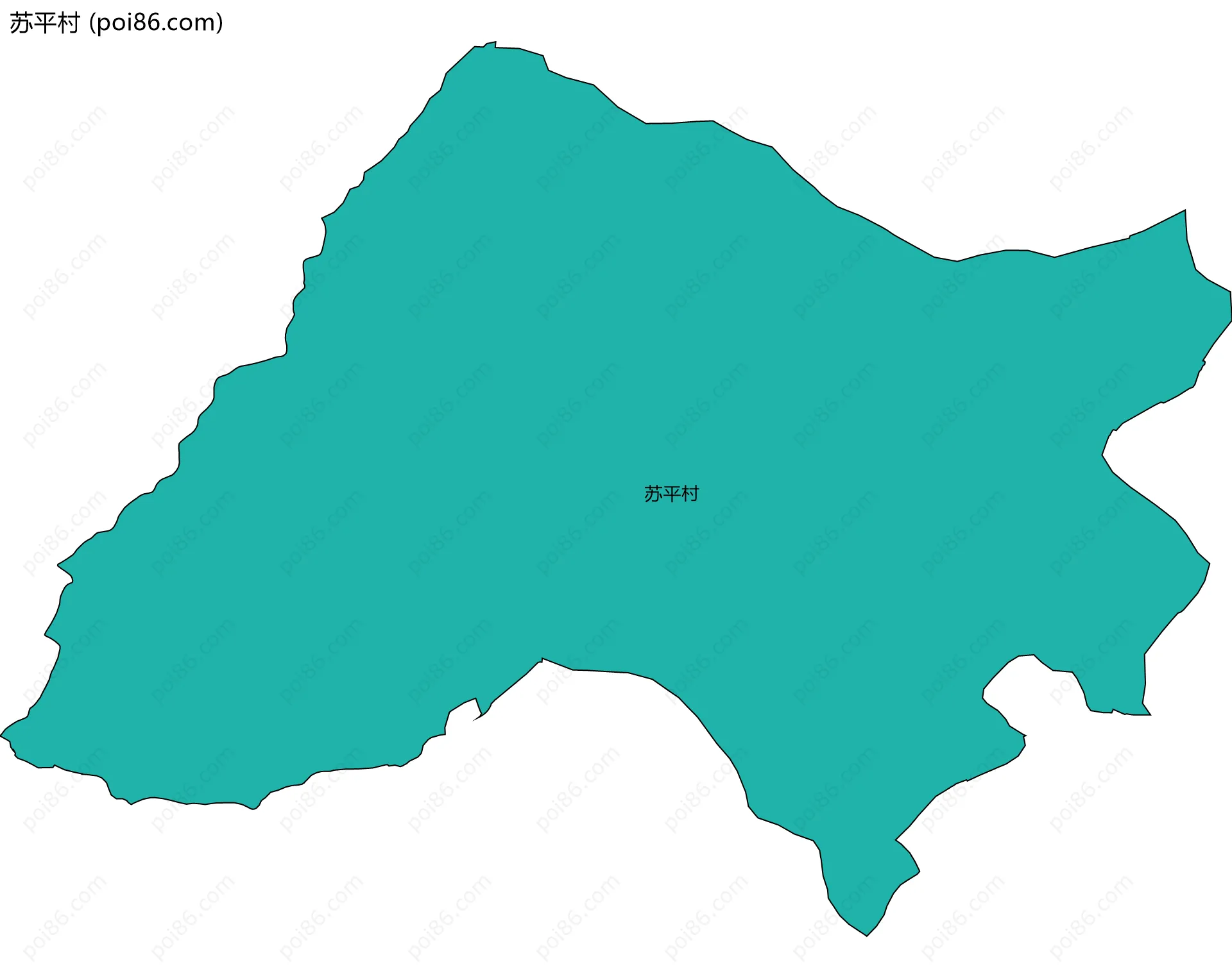 苏平村边界地图