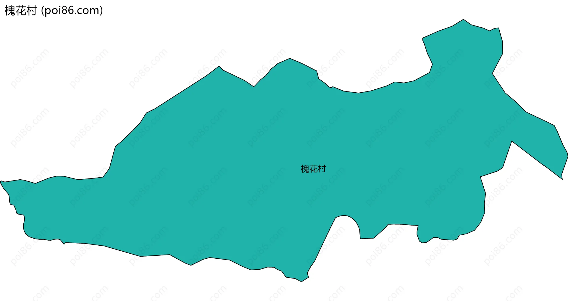 槐花村边界地图