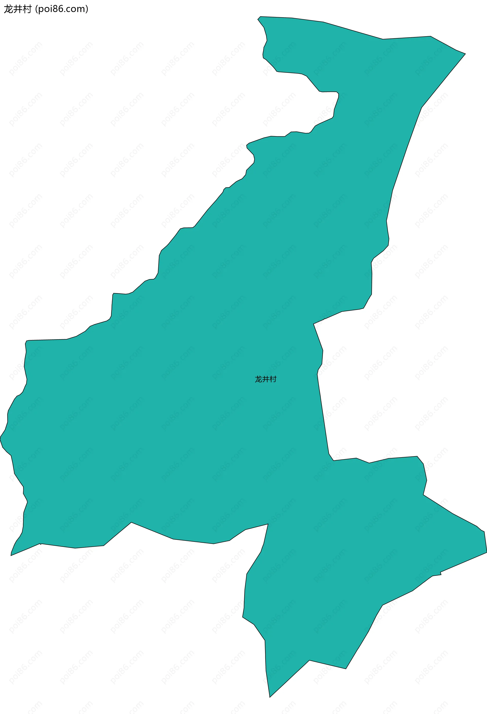 龙井村边界地图