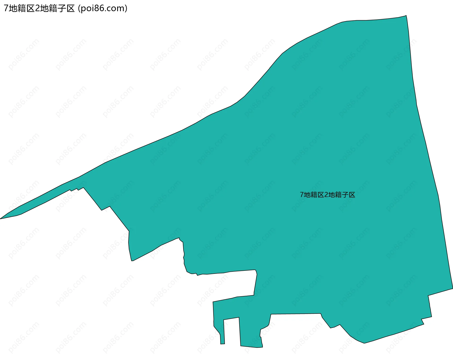 7地籍区2地籍子区边界地图
