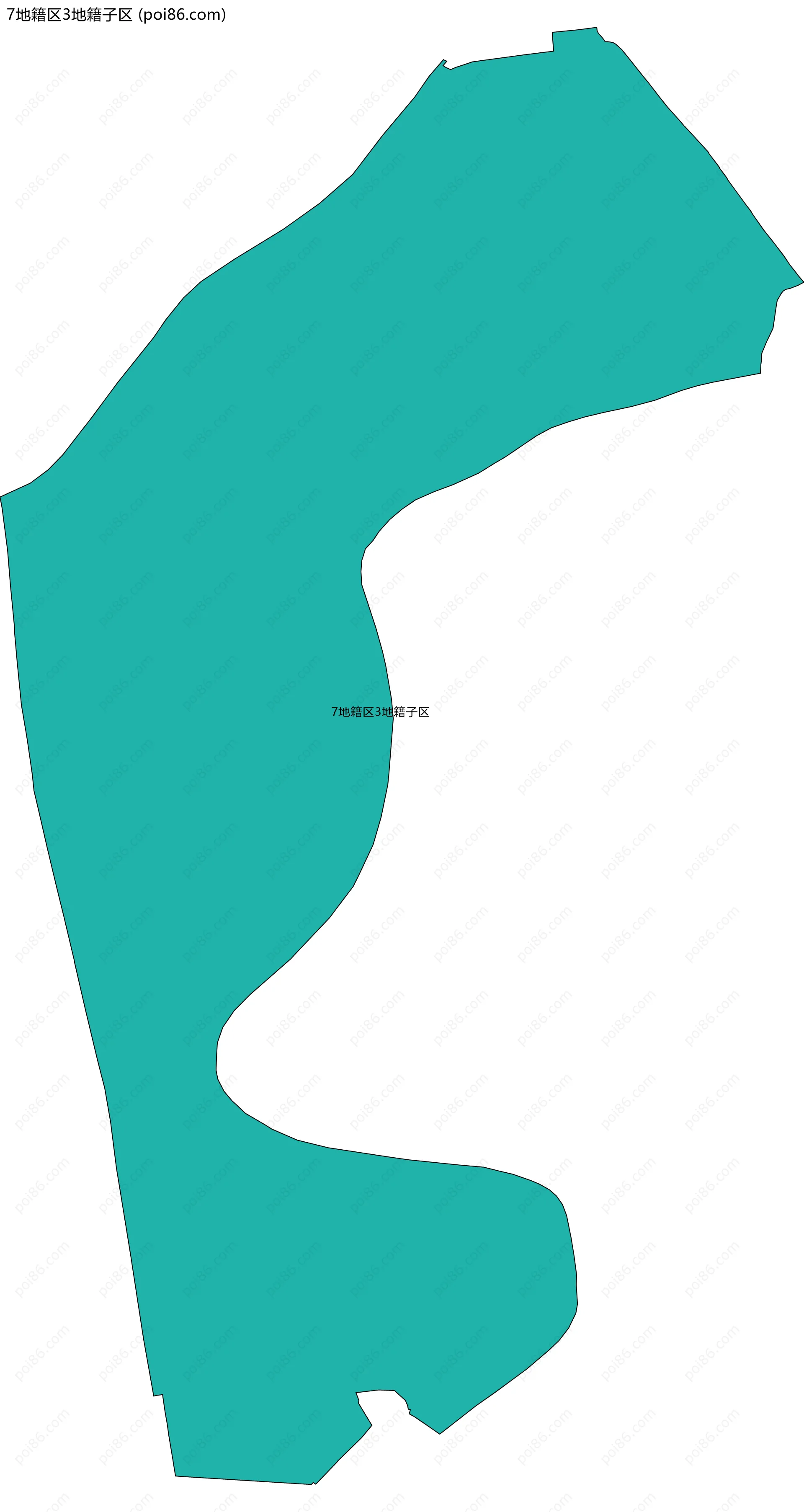 7地籍区3地籍子区边界地图